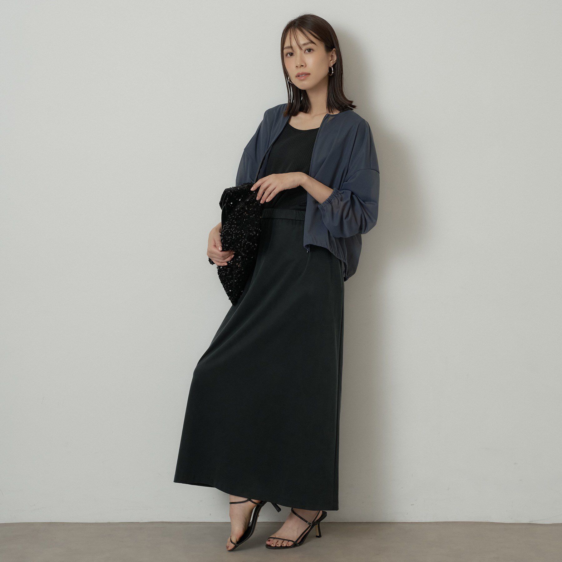 UNTITLED「トリコットシアーブラウス」|シャツ・ブラウス|