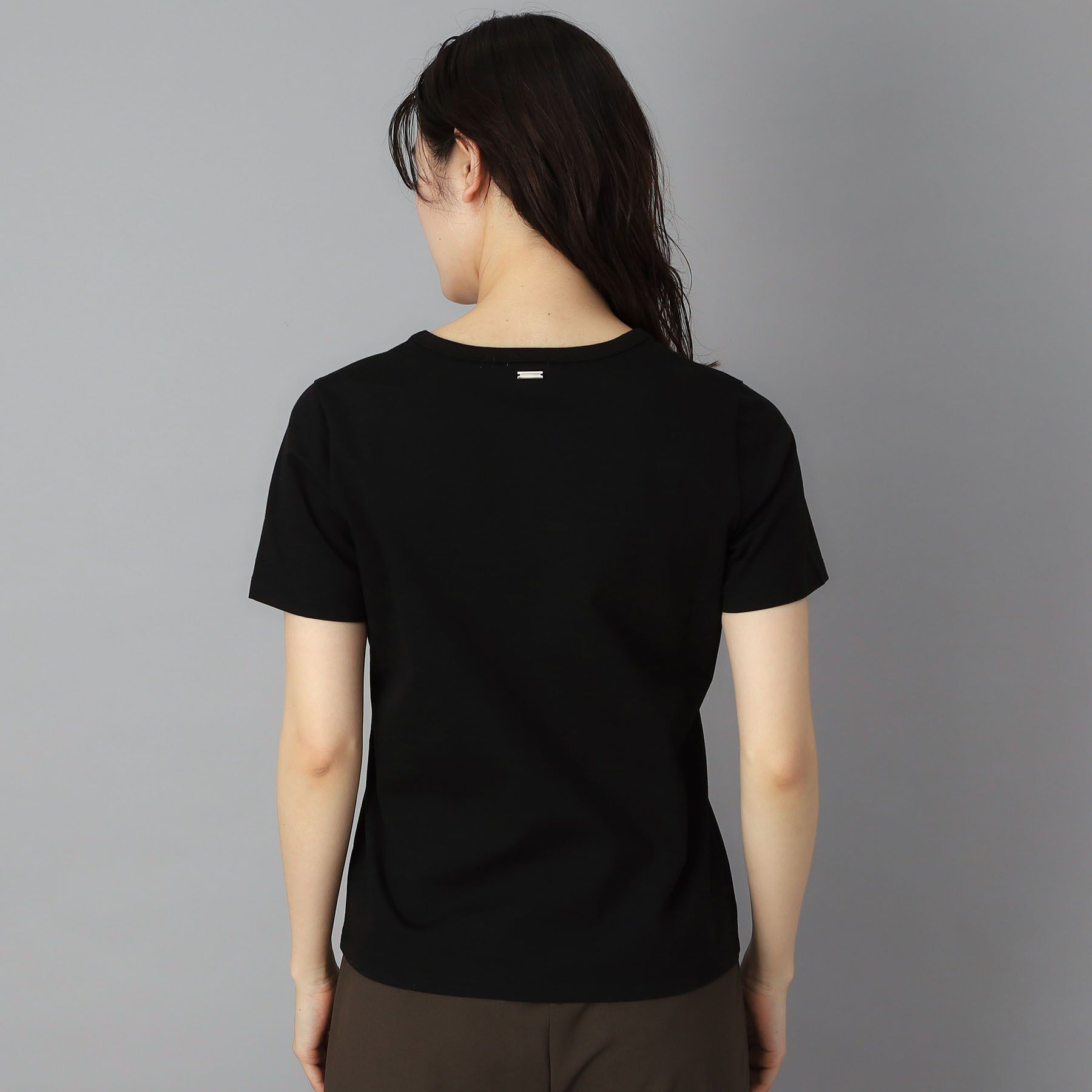 DRESSTERIOR「【接触冷感/抗菌防臭/UVカット】クールデオドラント UネックTシャツ」|Tシャツ・カットソー|