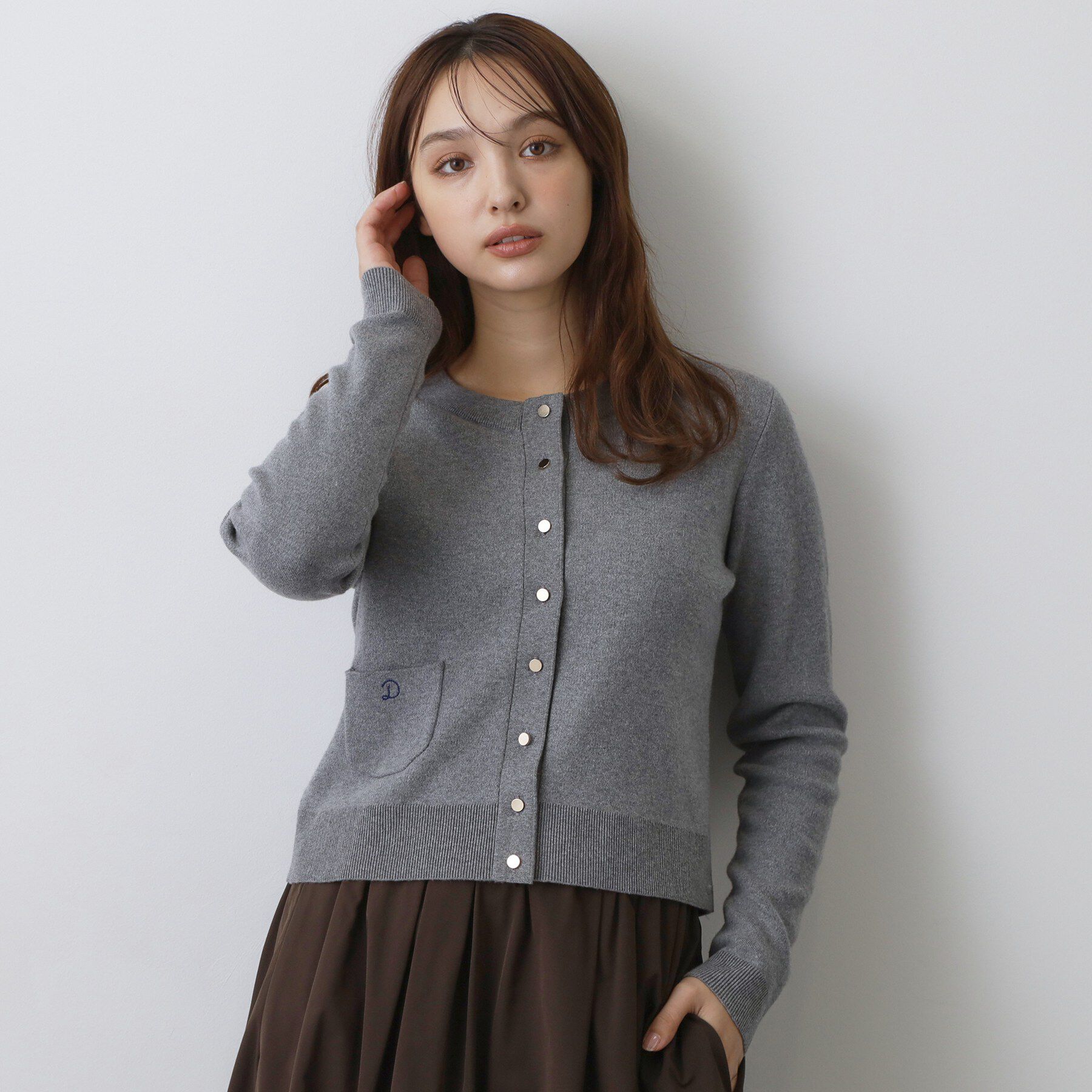 DRESSTERIOR「ウォッシャブルコットンカシミヤ混カーディガン」|カーディガン|