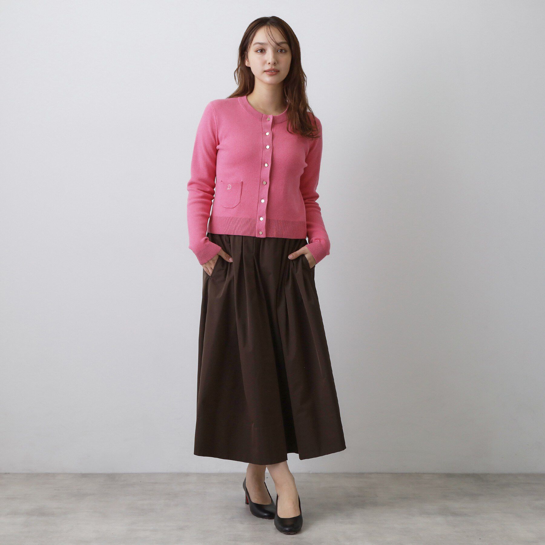 DRESSTERIOR「ウォッシャブルコットンカシミヤ混カーディガン」|カーディガン|