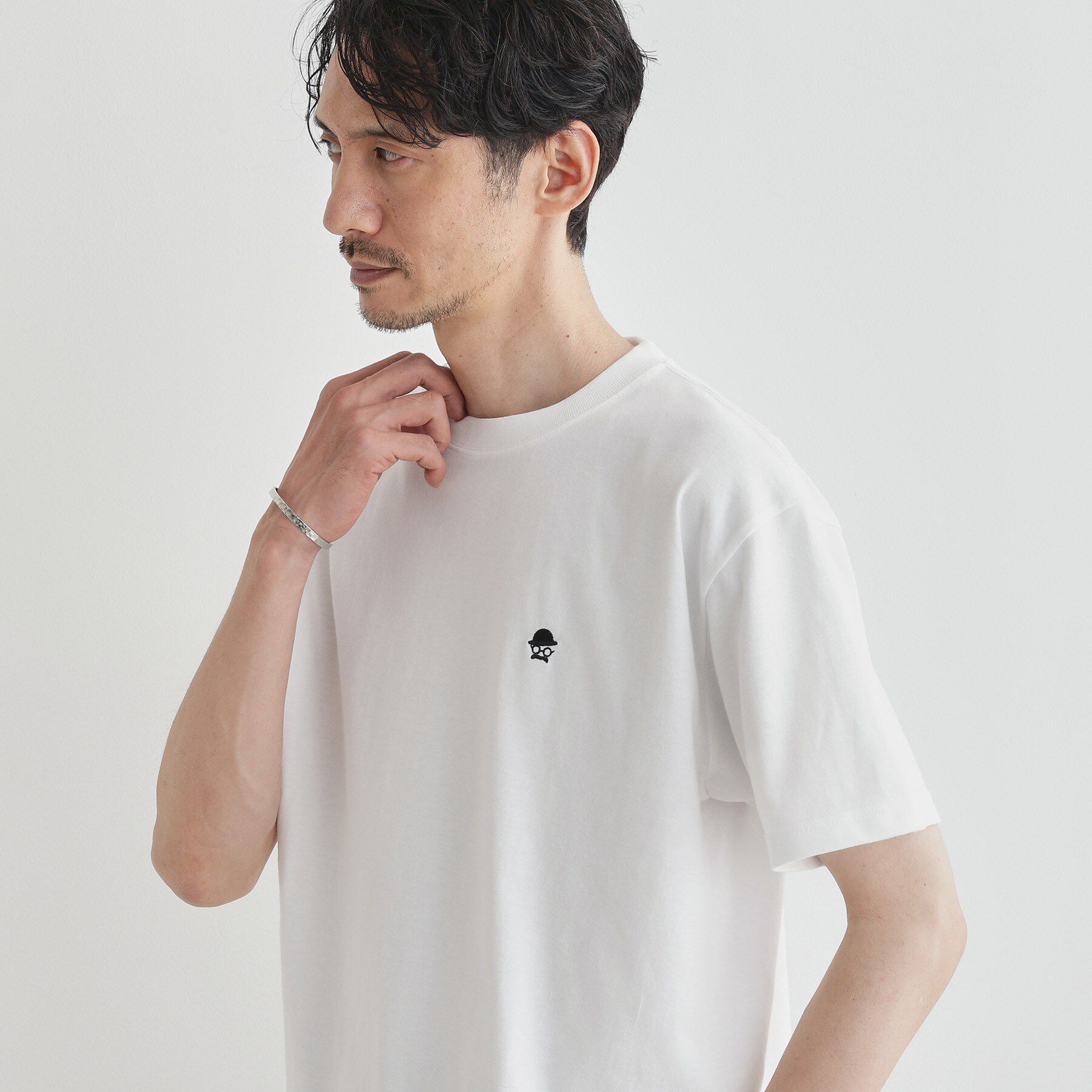TAKEO KIKUCHI「【LIMITED】ワンポイント刺繍 半袖Tシャツ」|Tシャツ・カットソー|
