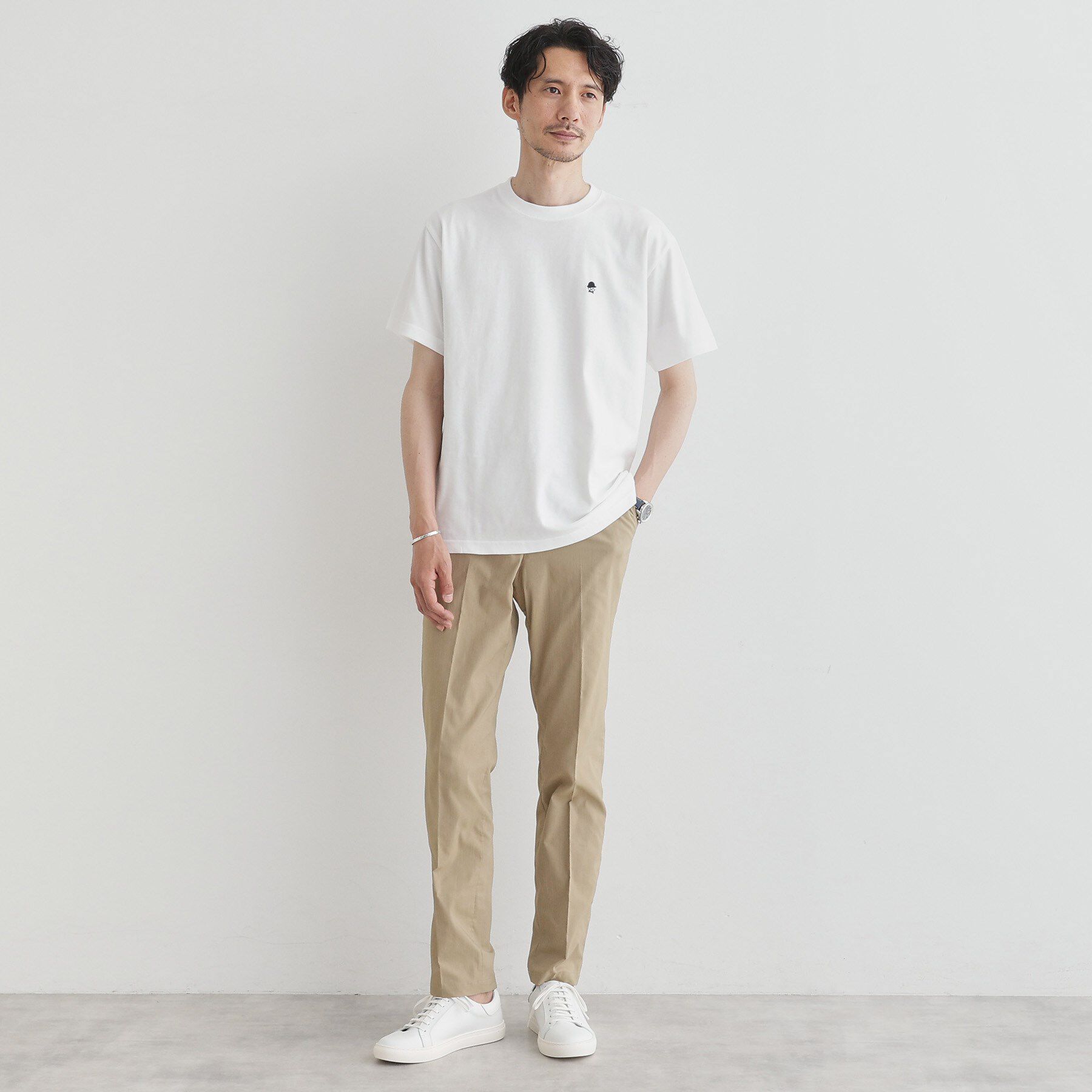 TAKEO KIKUCHI「【LIMITED】ワンポイント刺繍 半袖Tシャツ」|Tシャツ・カットソー|