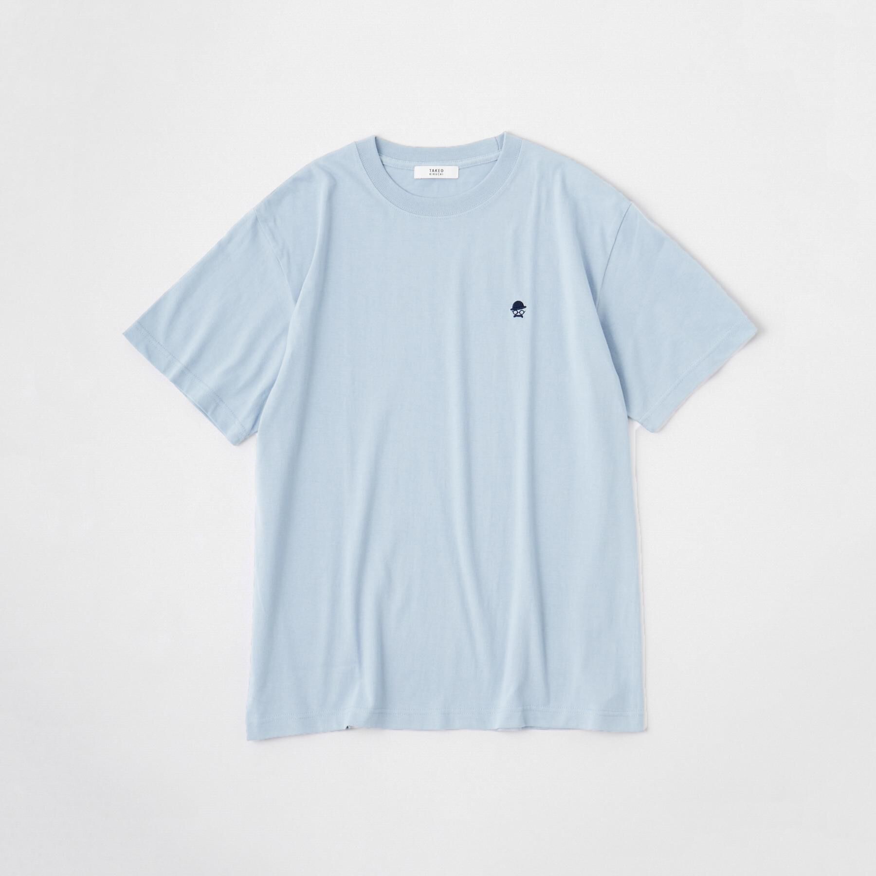 TAKEO KIKUCHI「【LIMITED】ワンポイント刺繍 半袖Tシャツ」|Tシャツ・カットソー|ブルー(092)