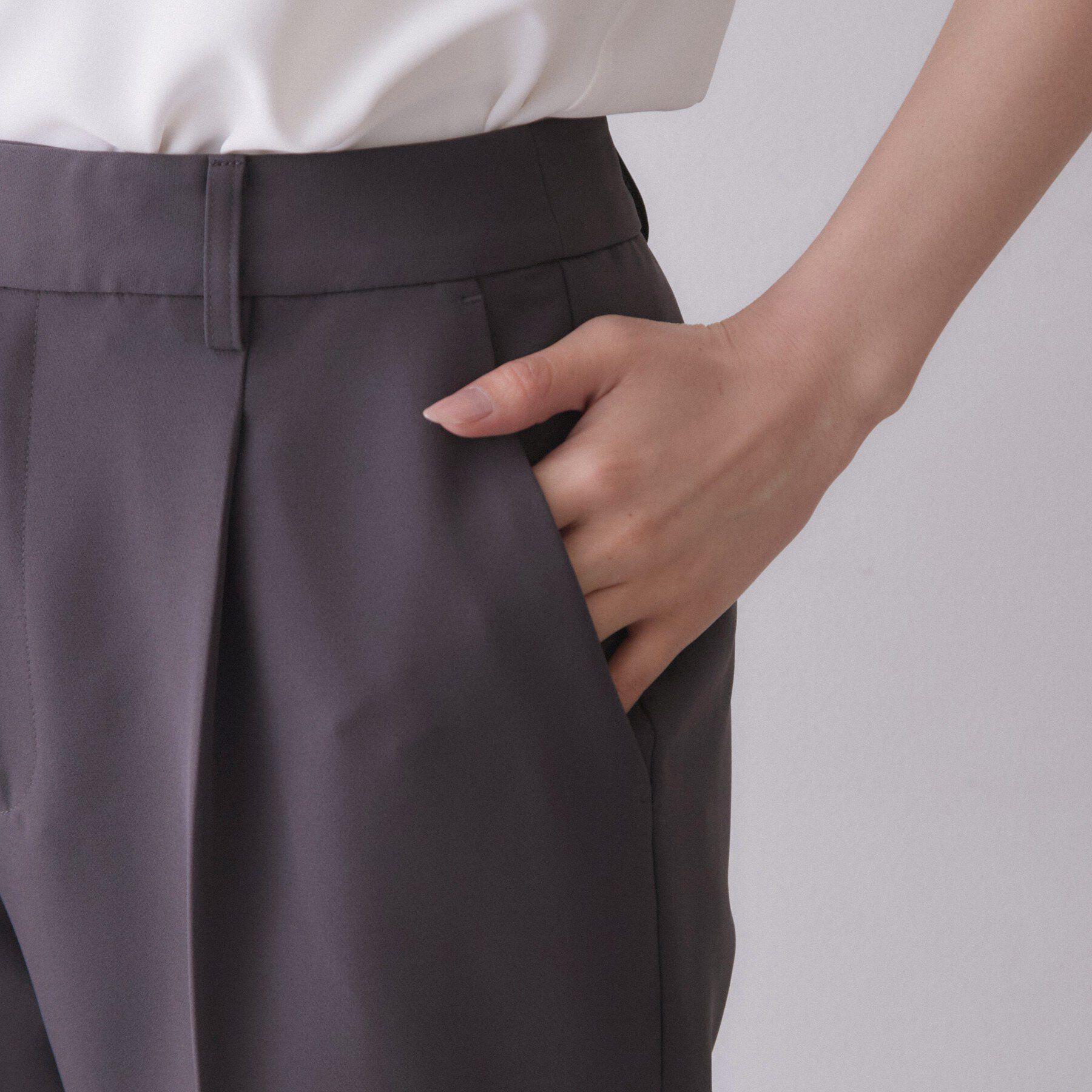 index「【防シワ】セットアップ可 ストレッチテーパードパンツ《洗濯機OK／イージーアイロン》」|その他|