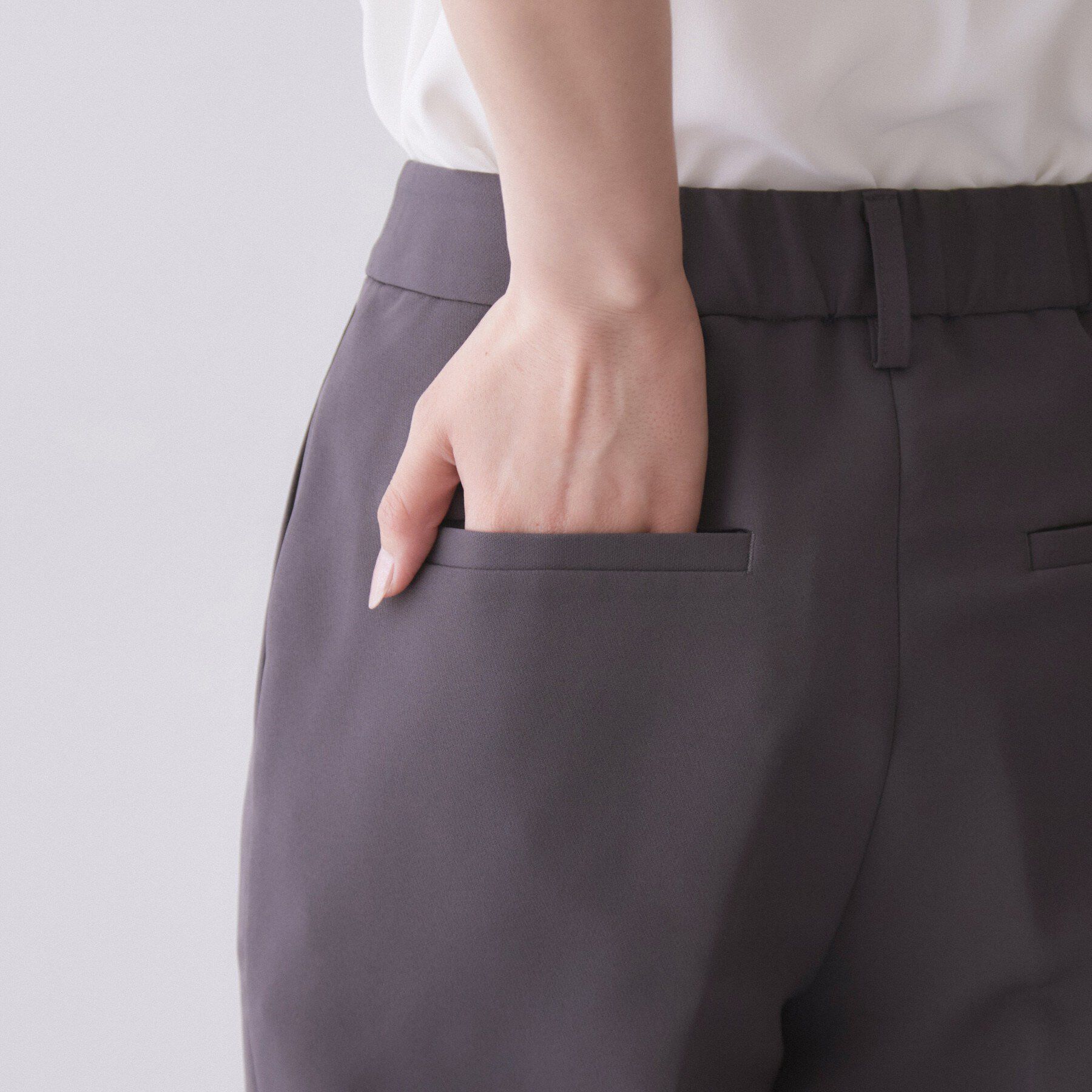 index「【防シワ】セットアップ可 ストレッチテーパードパンツ《洗濯機OK／イージーアイロン》」|その他|