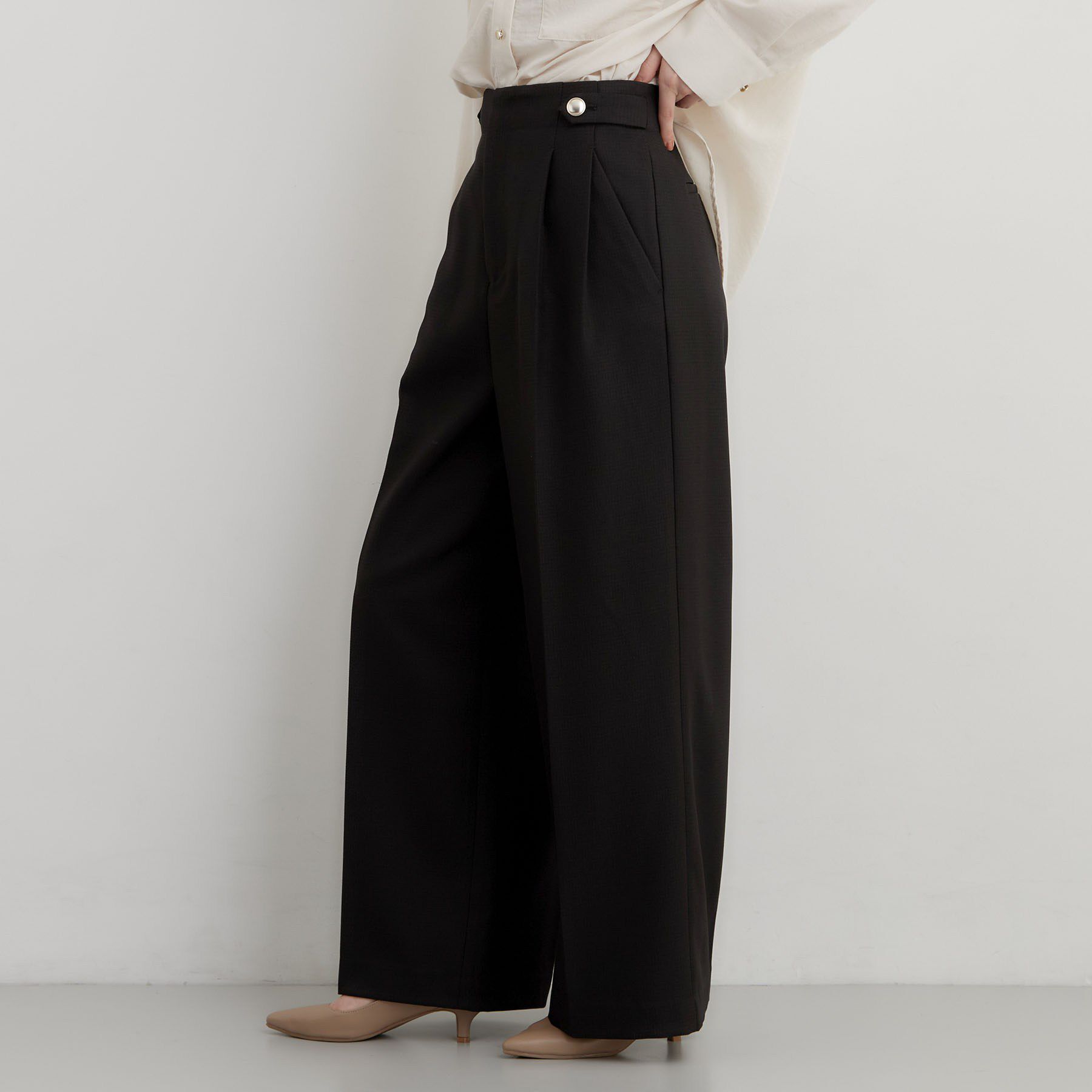 THE SHOP TK「【ウエスト位置を高く見せる】チェック柄アソートワイドパンツ」|その他|