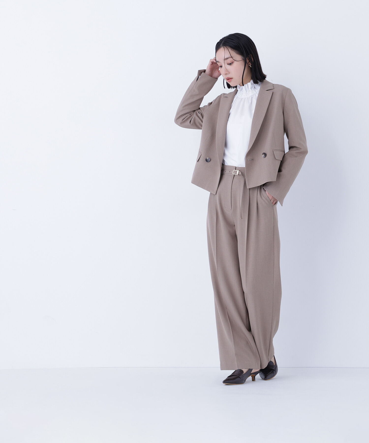  「クラッシー SETUP ツータックパンツ」|その他|