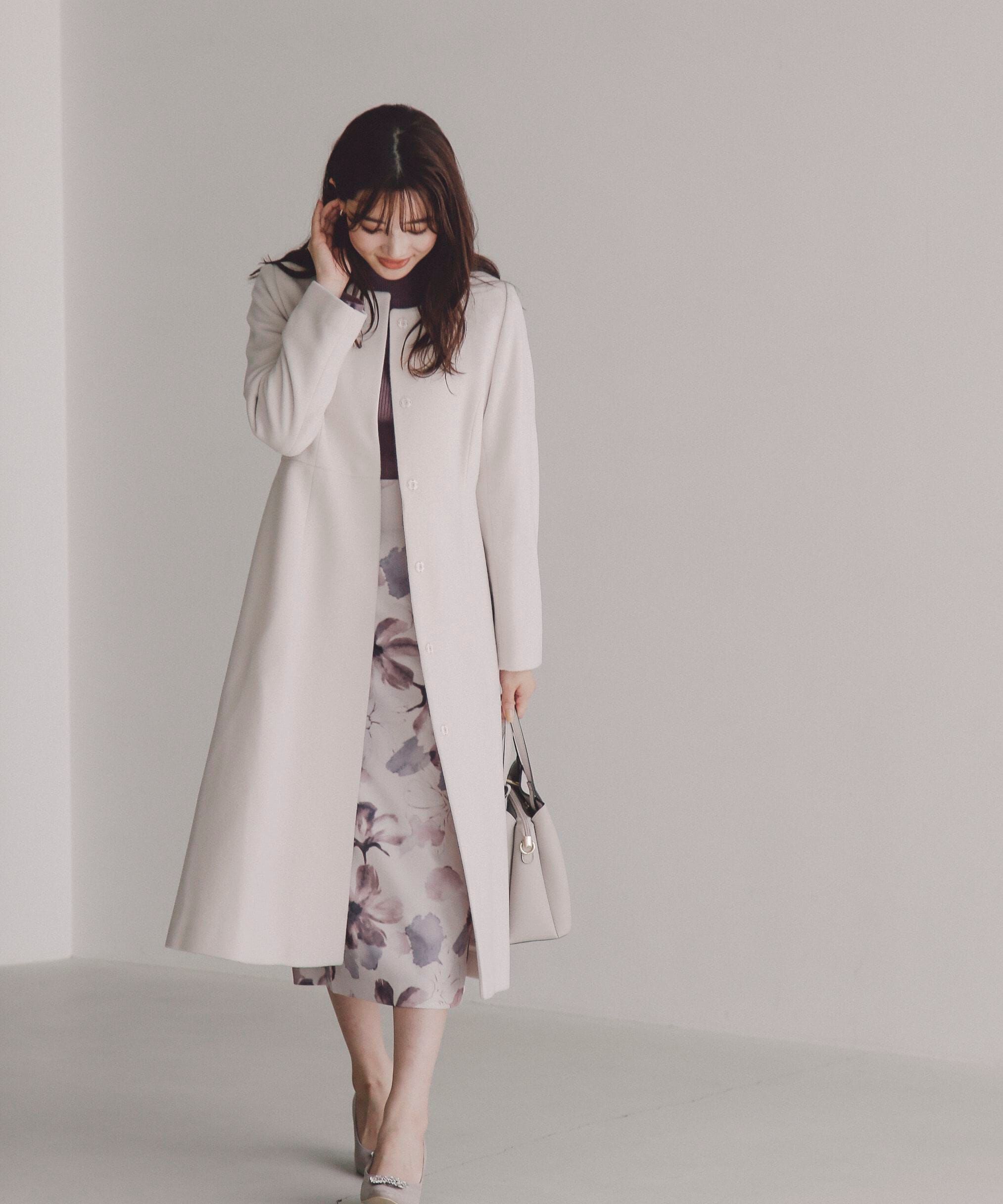 PROPORTION BODY DRESSING「ノーカラーフレアコート」|その他|