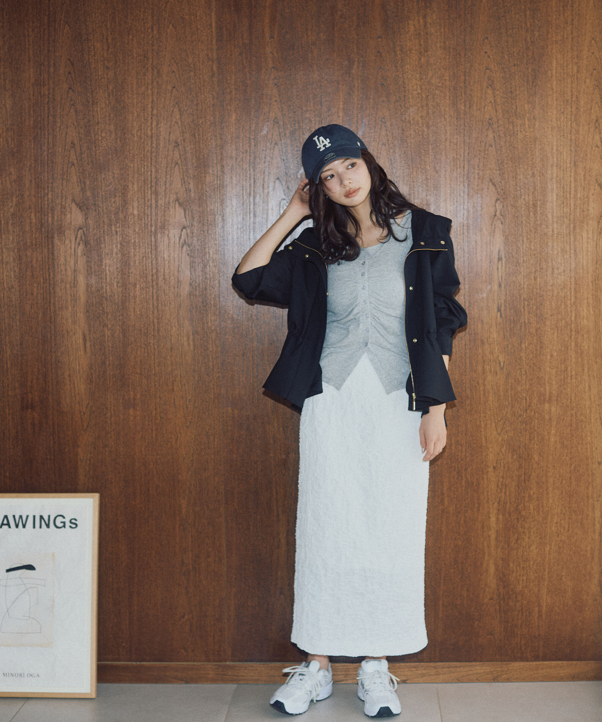 PROPORTION BODY DRESSING「ジャガードナロースカート　26SS」|スカート|ホワイト