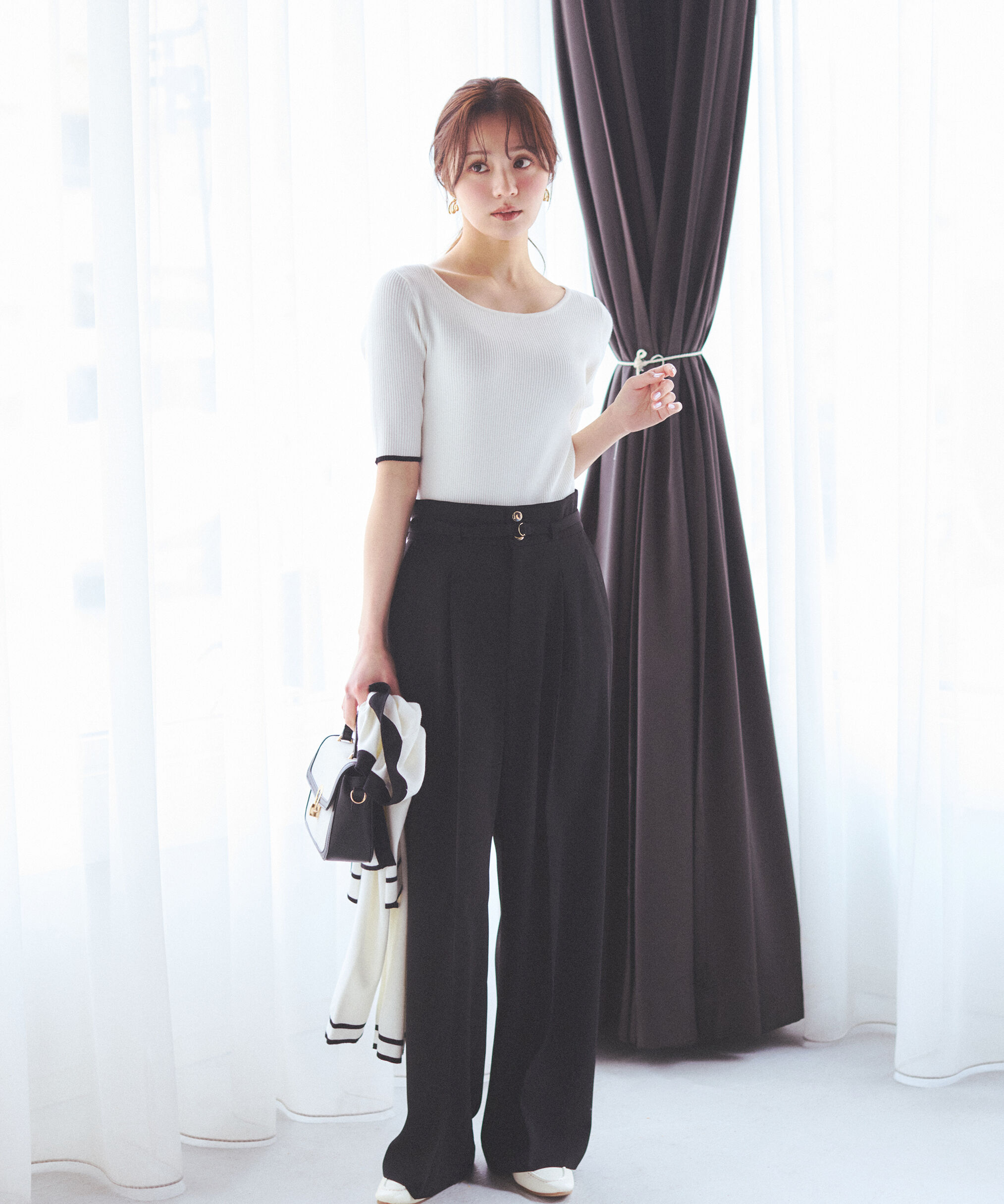PROPORTION BODY DRESSING「ベルト付きワイドパンツ　26SS」|その他|