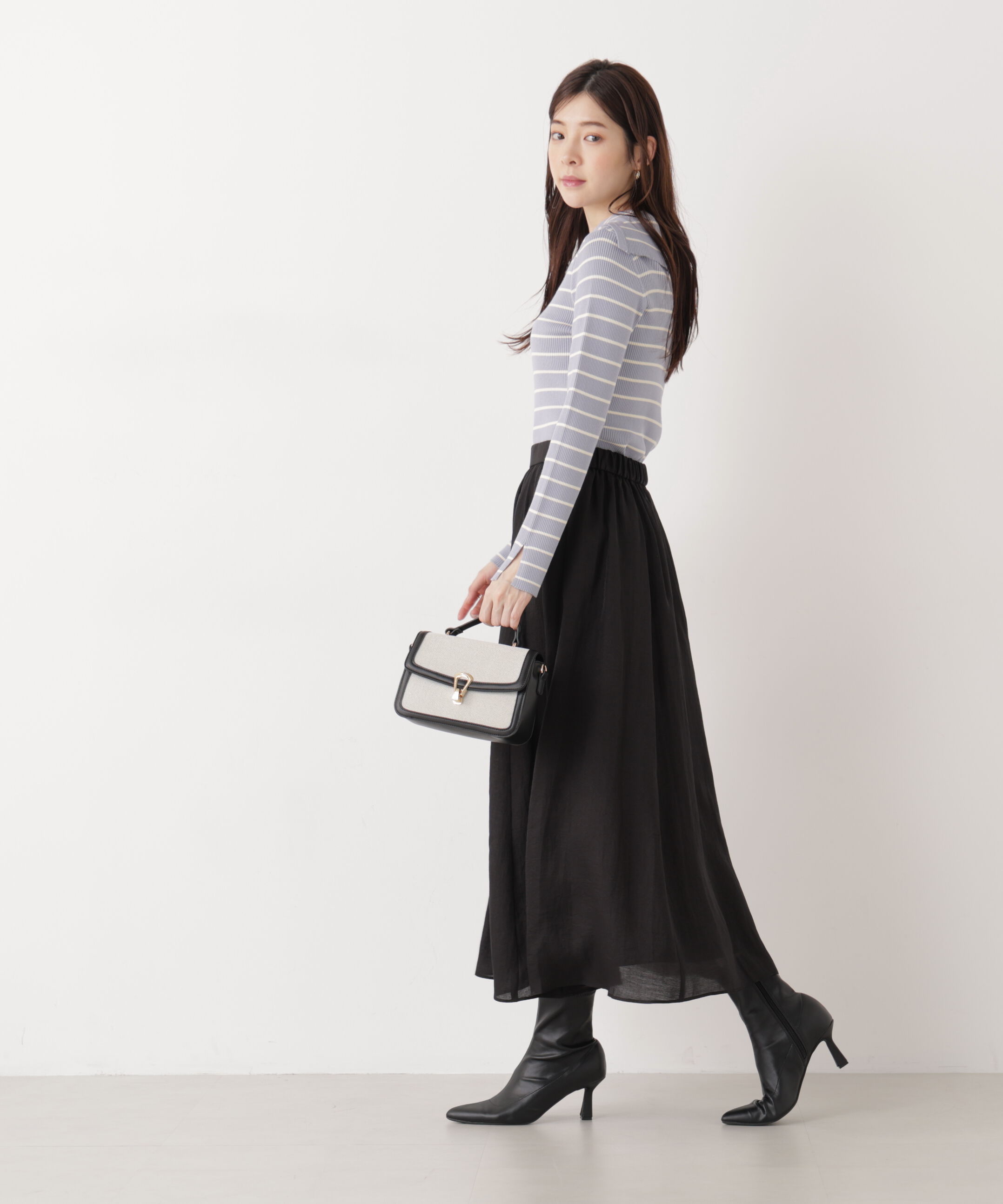 PROPORTION BODY DRESSING「チェーン付きギャザースカート　26SS」|スカート|