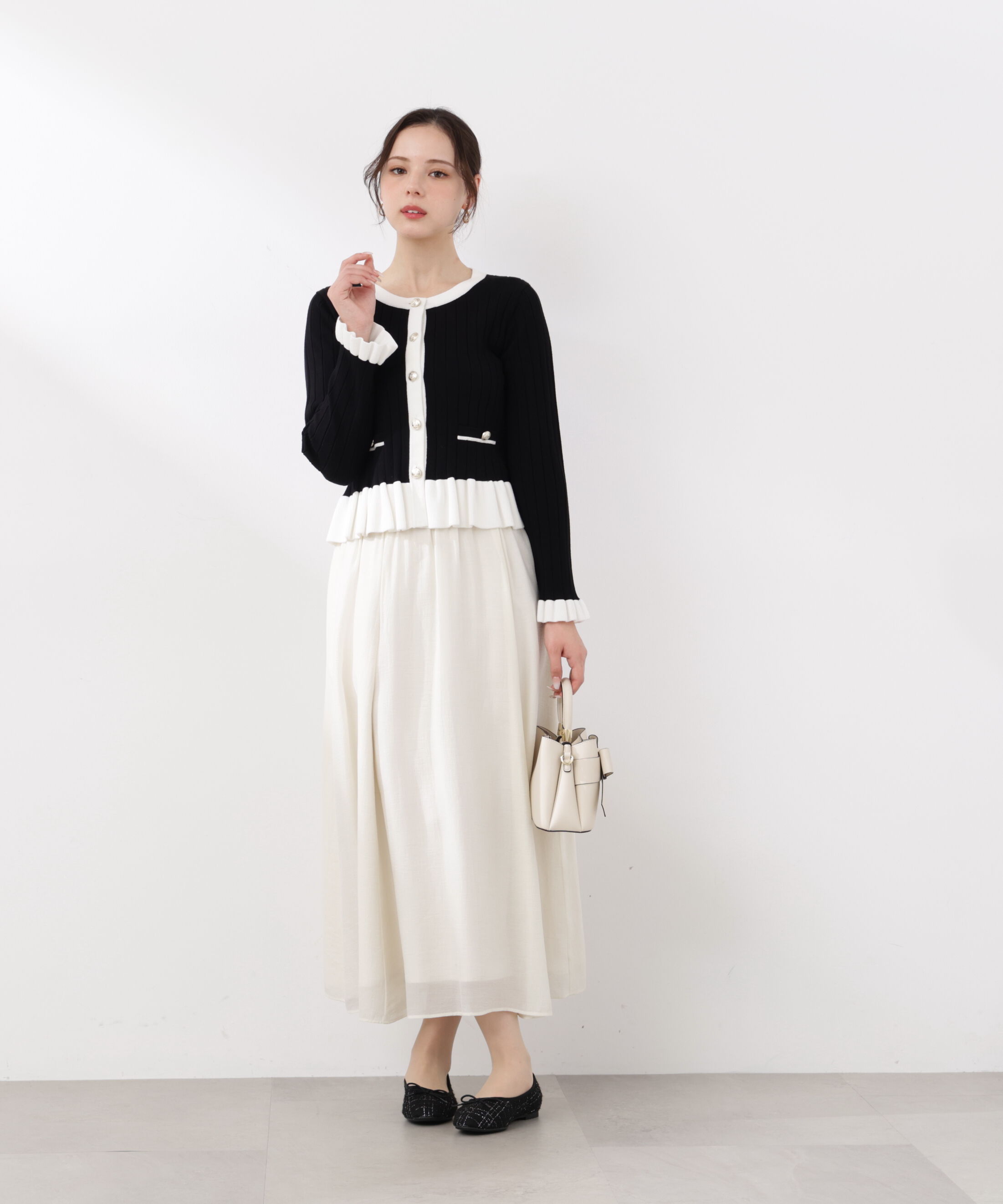 PROPORTION BODY DRESSING「チェーン付きギャザースカート　26SS」|スカート|