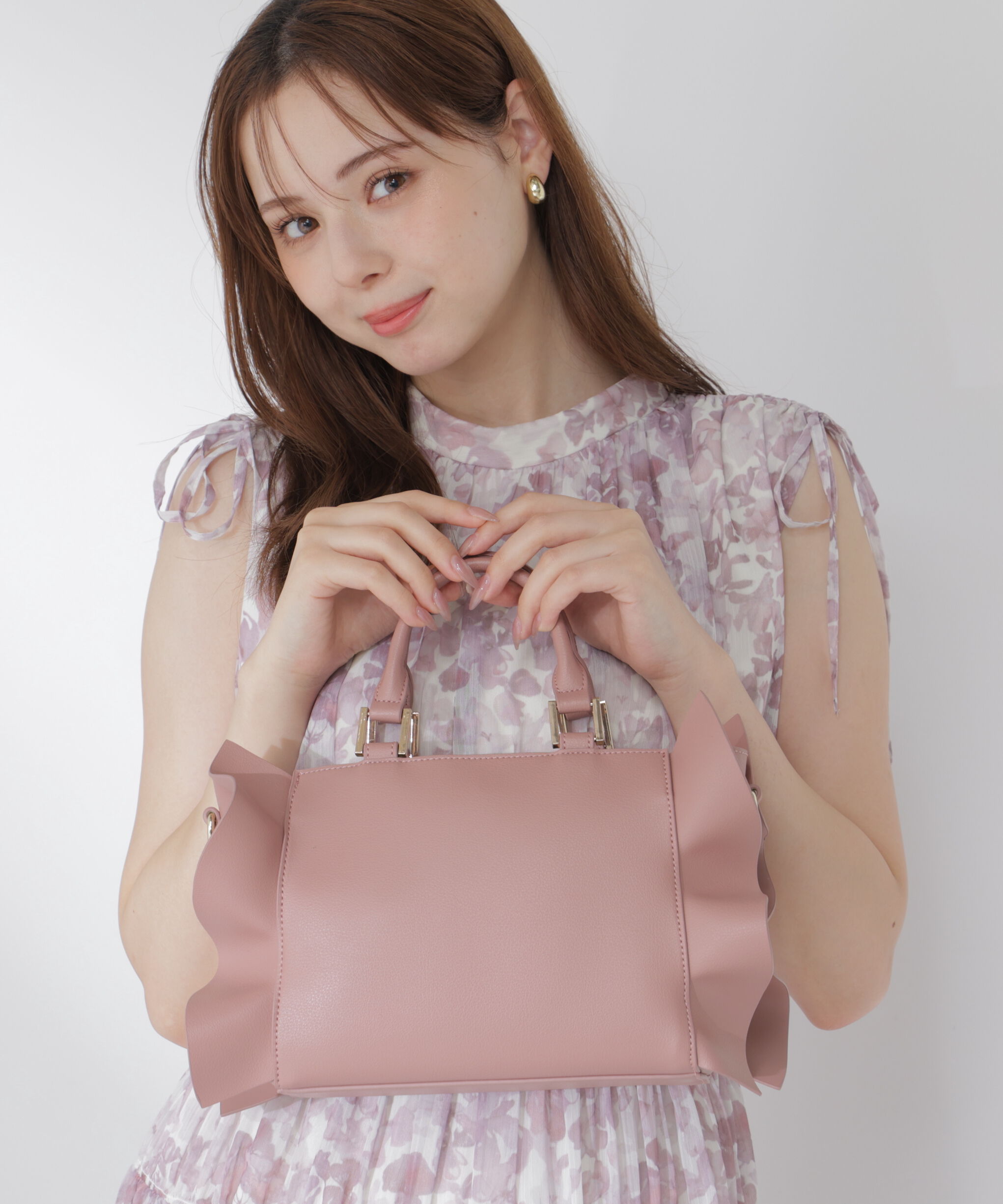 PROPORTION BODY DRESSING「フリルトートバッグ」|その他|ピンク