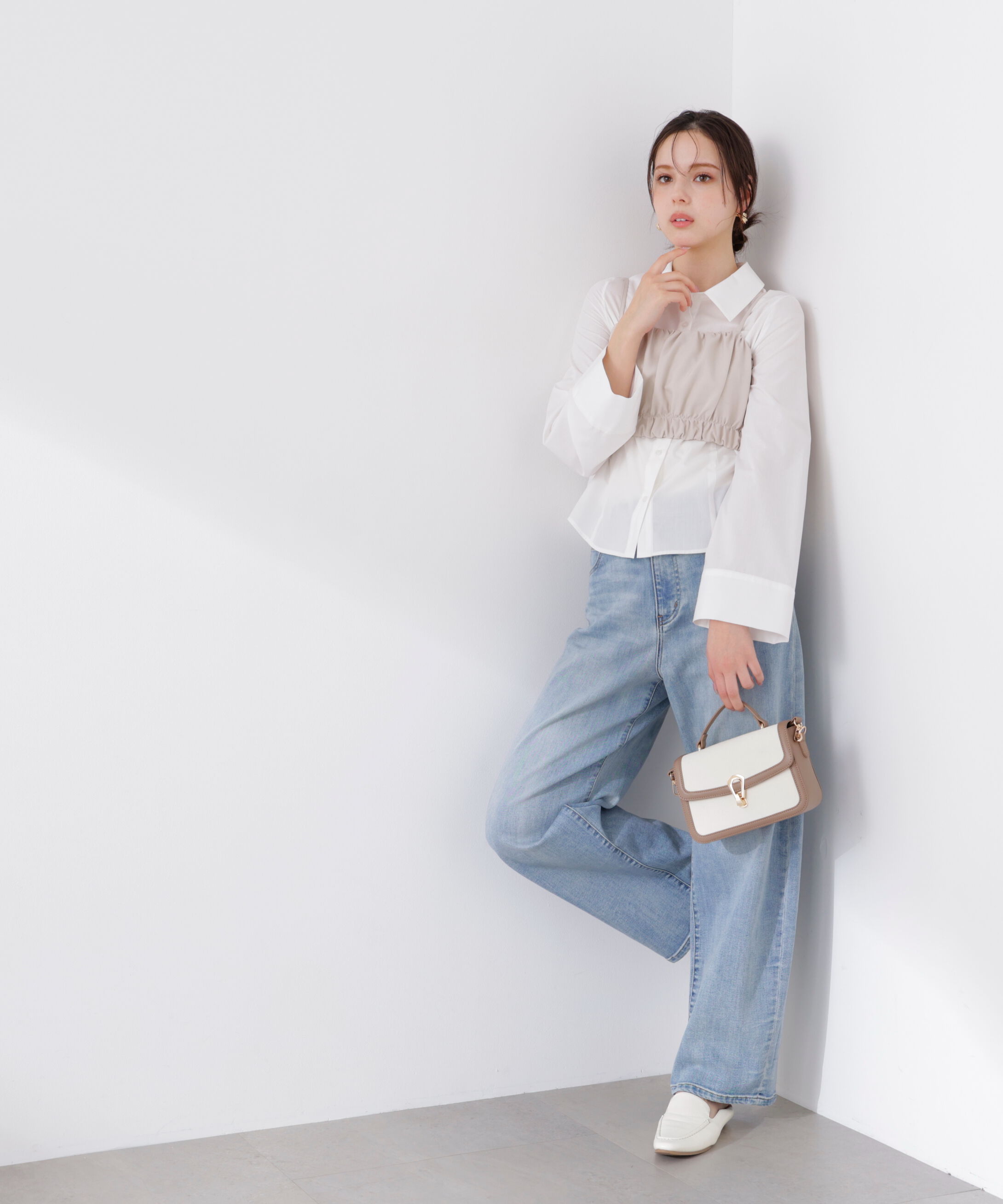 PROPORTION BODY DRESSING「ギャザービスチェ　26SS」|シャツ・ブラウス|