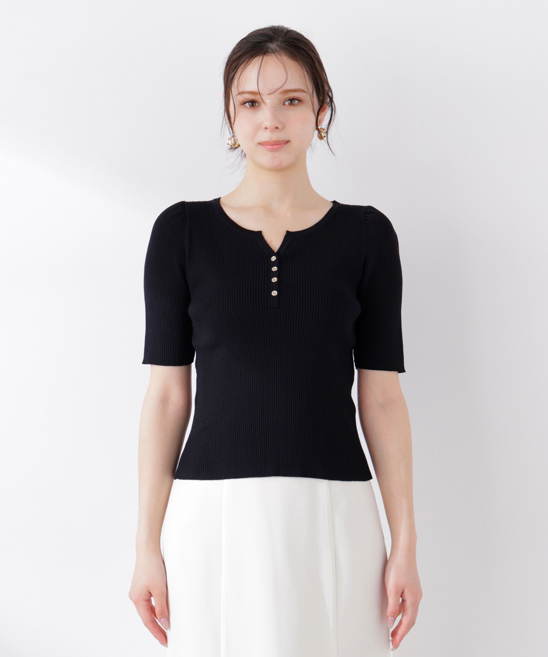 PROPORTION BODY DRESSING「ヘンリーネックニット 26SS」|ニット・セーター|