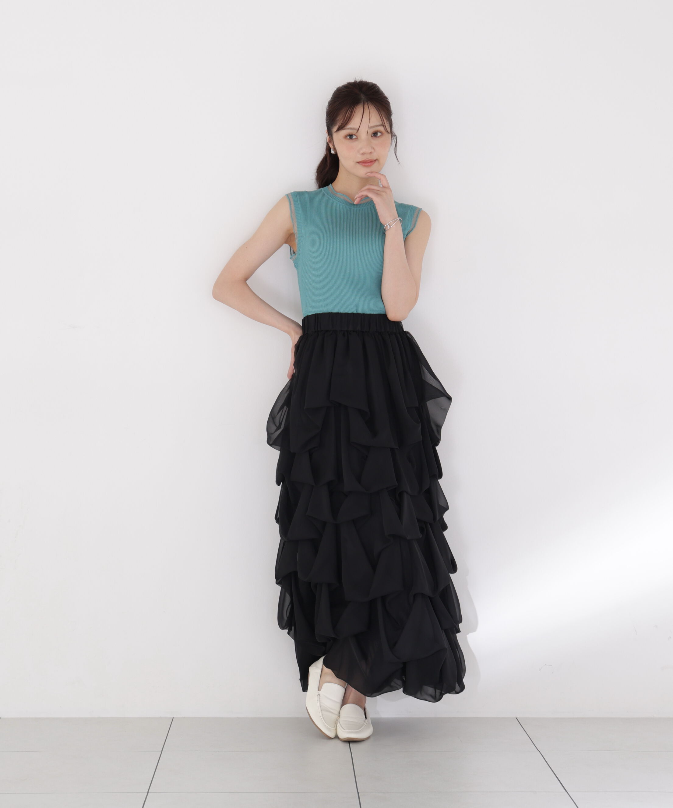PROPORTION BODY DRESSING「＜山内ともなさんコラボ＞タックバルーンスカート 26SS」|スカート|