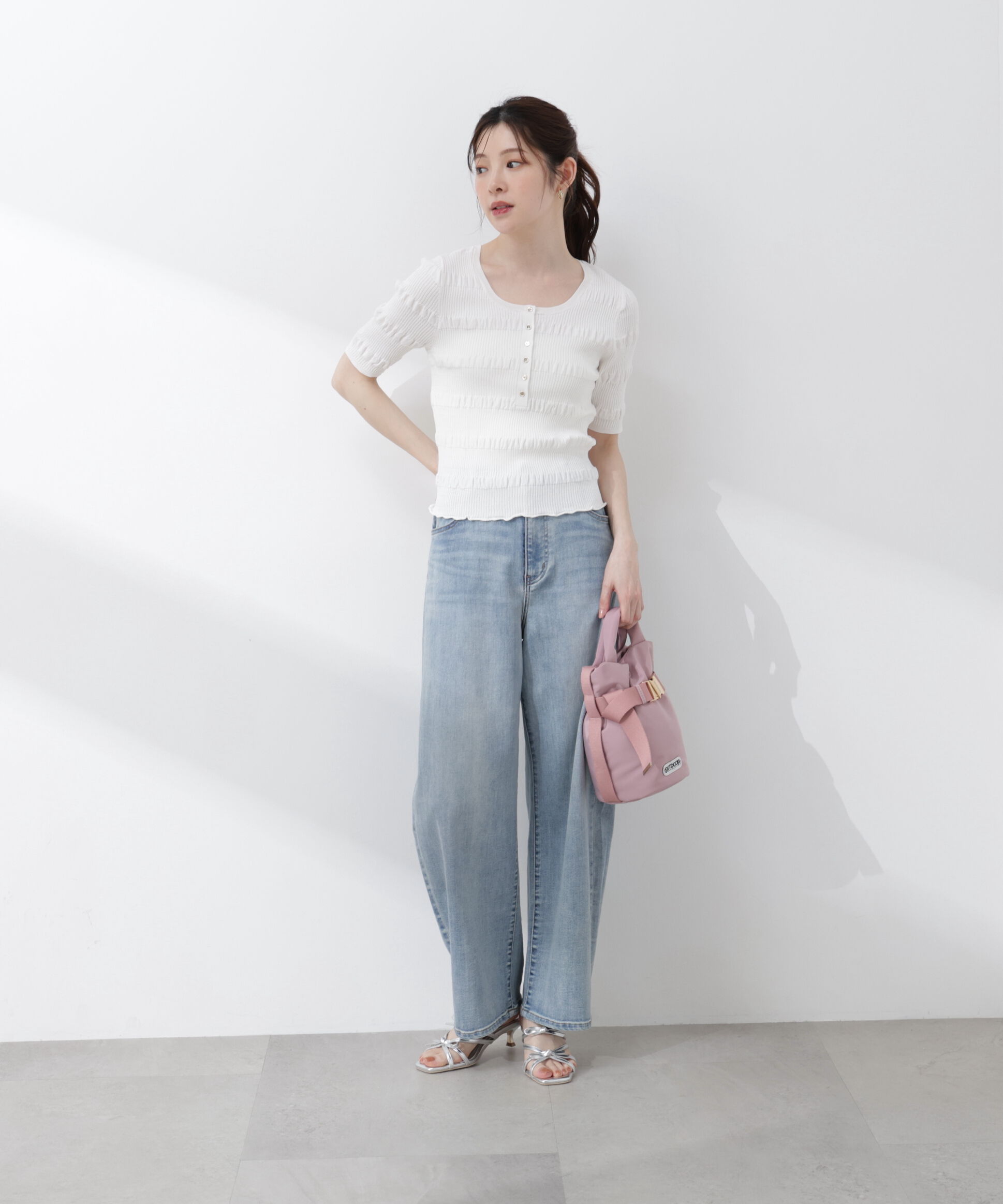 PROPORTION BODY DRESSING「〈a/mie〉変形リブニット 26SS」|カーディガン|