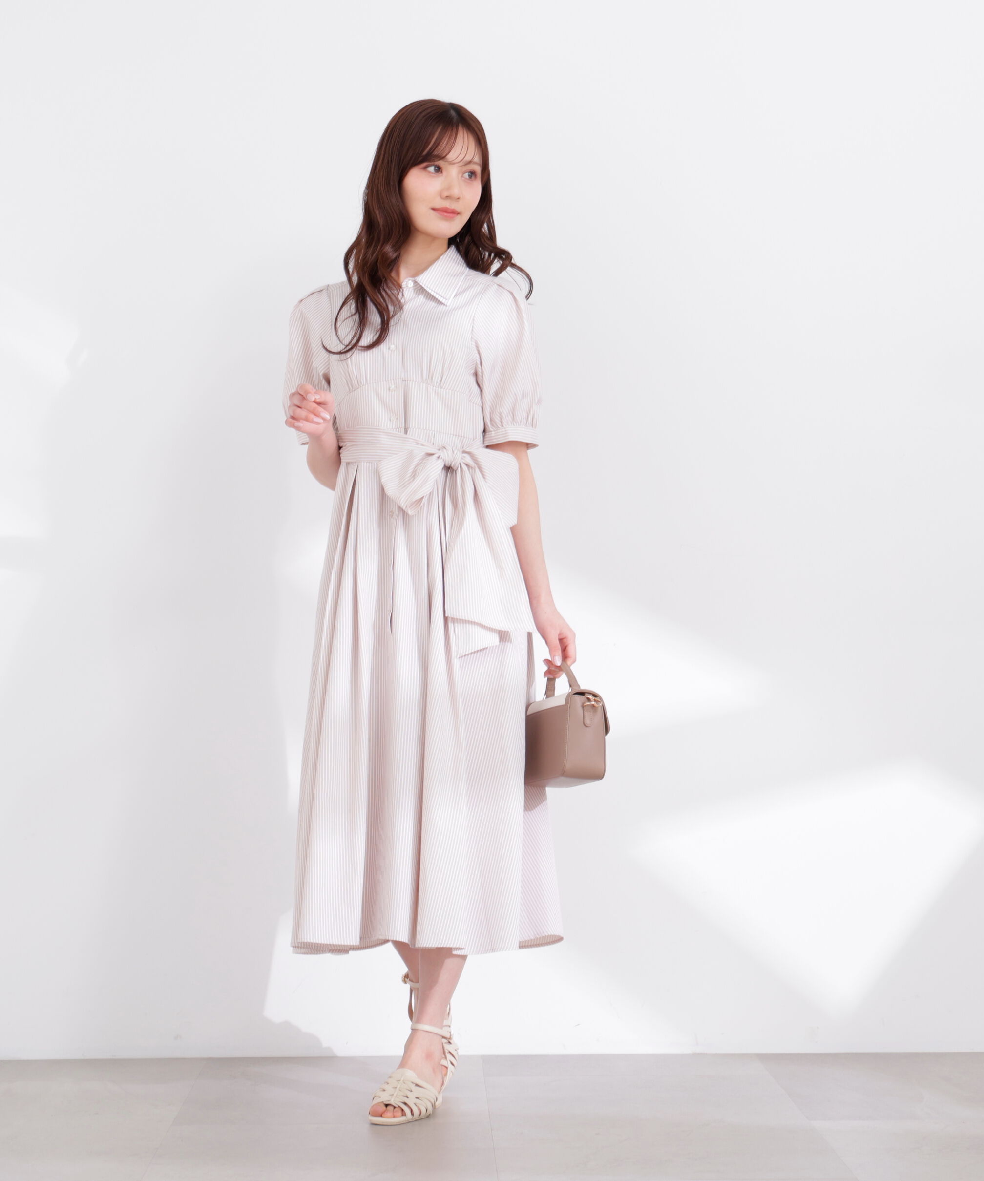 PROPORTION BODY DRESSING「レイヤードカラーシャツワンピース 26SS」|ワンピース|