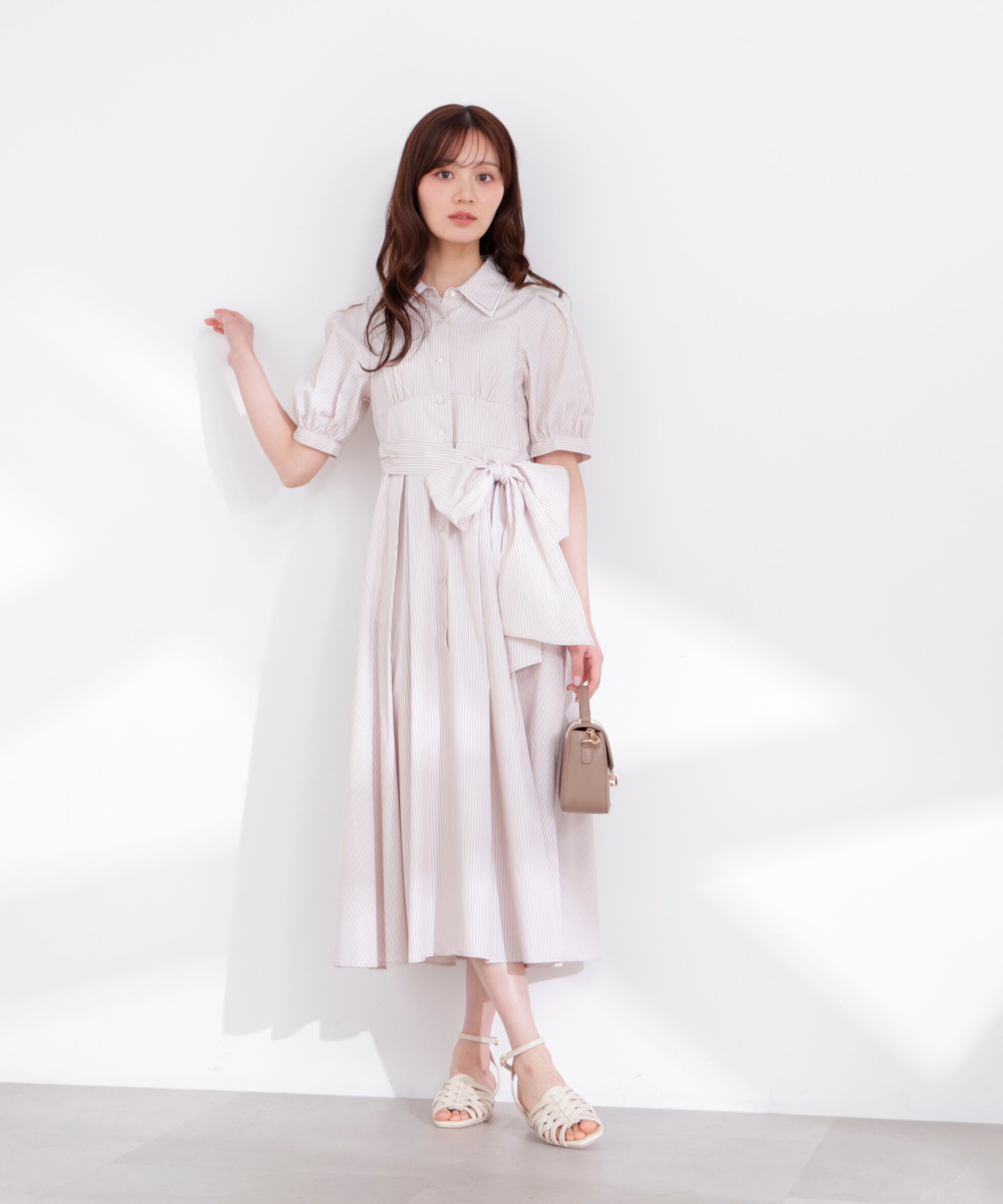 PROPORTION BODY DRESSING「レイヤードカラーシャツワンピース 26SS」|ワンピース|