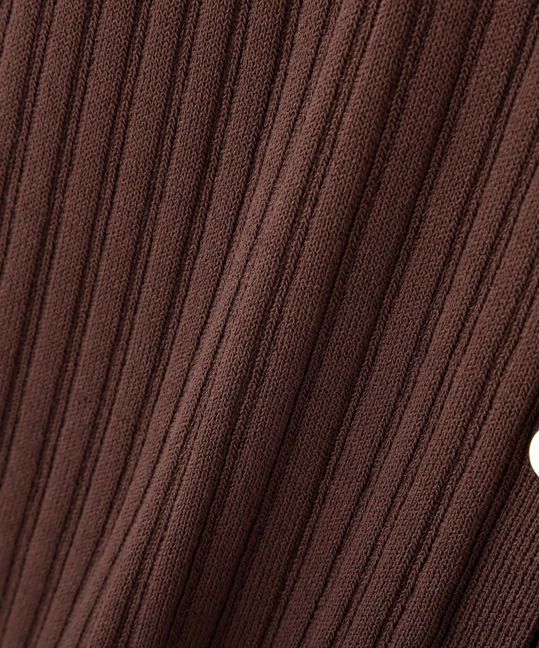 PROPORTION BODY DRESSING「＜a/mie＞デニムカラーリブニット」|カーディガン|