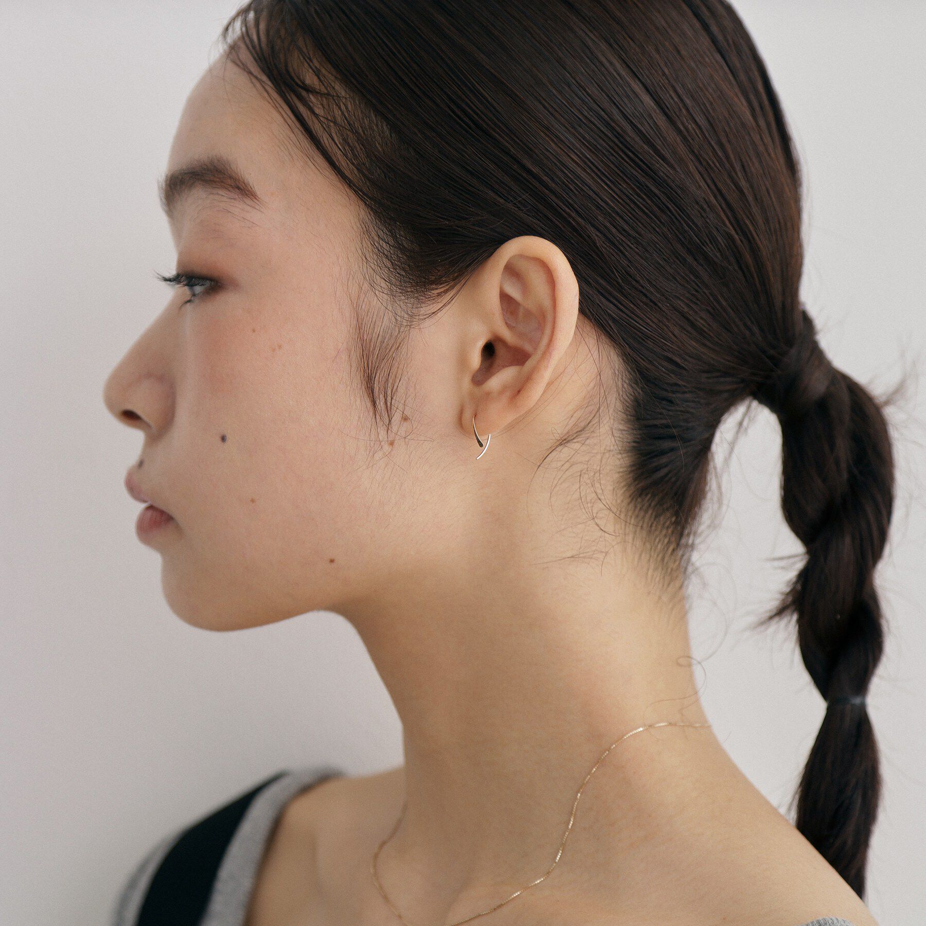 COCOSHNIK ONKITSCH「K10プレートフック スモールマーキスピアス」|ピアス|