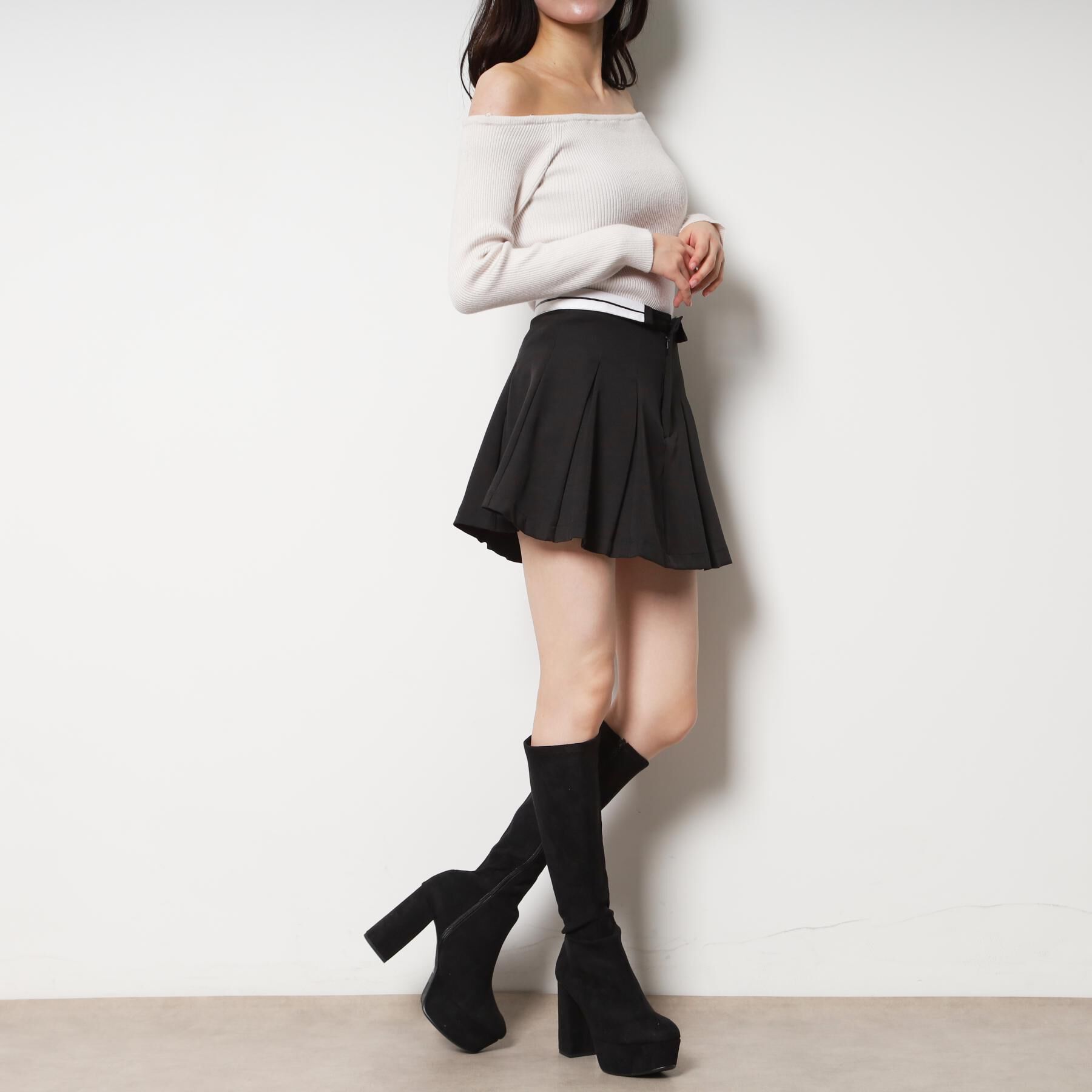 ESPERANZA「【ラク盛り/約12cm】ラク盛り厚底ロングブーツ」|ショートブーツ|