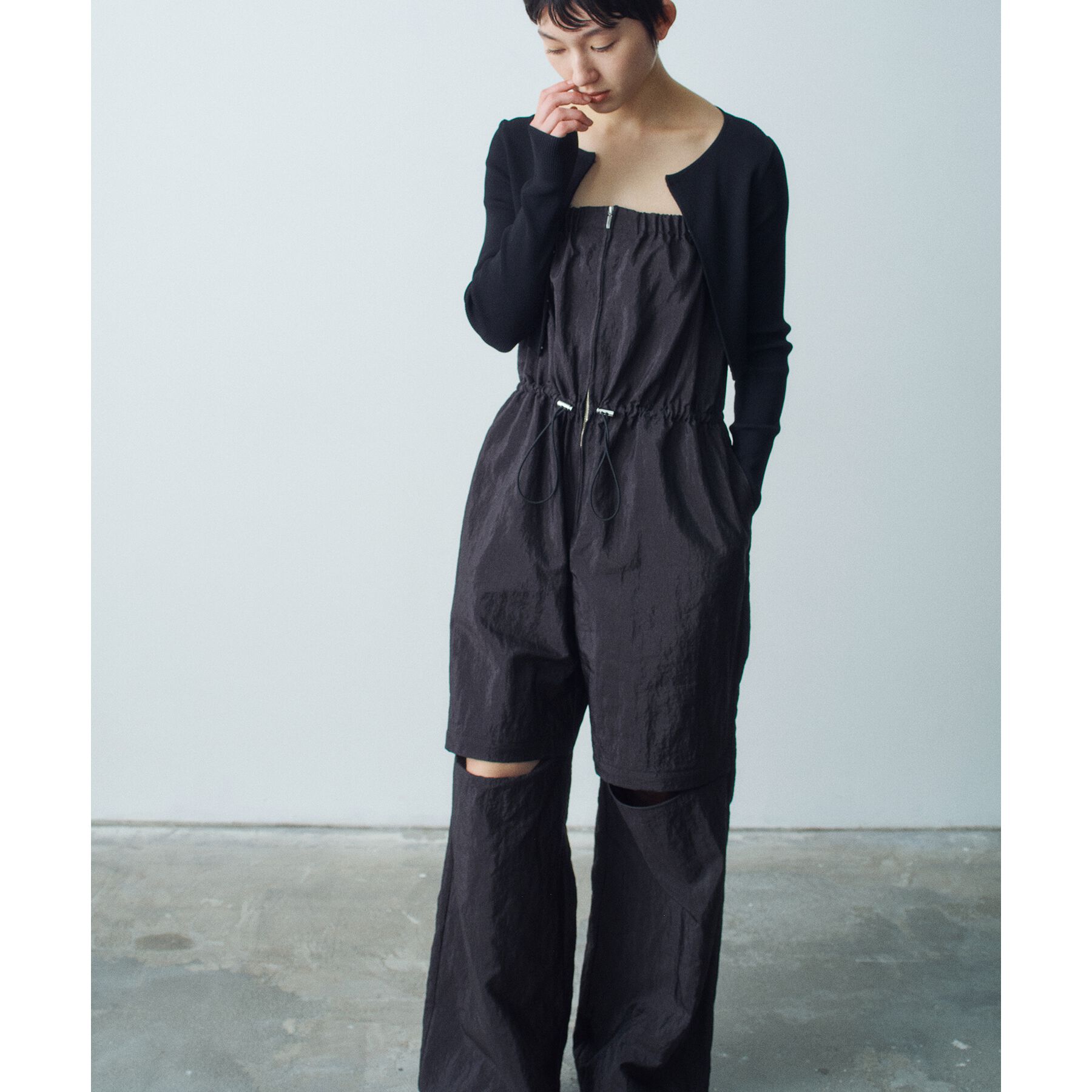 CODE A「nylon utility all－in－one」|オールインワン|ブラック(019)