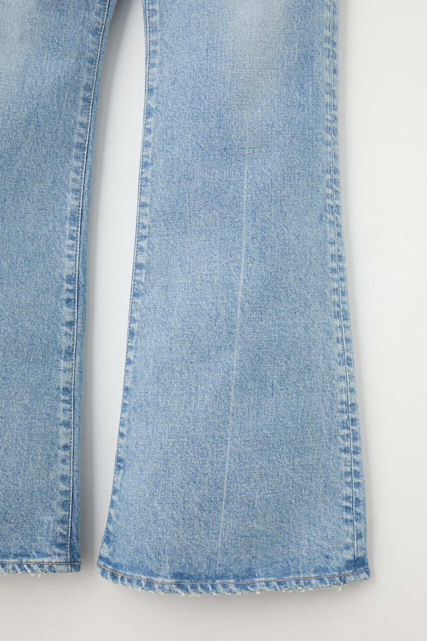 MOUSSY「MVS L/BLU FLARE(L)」|デニム|