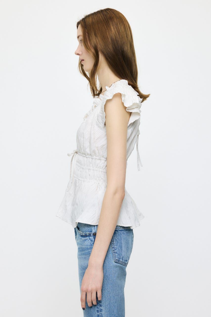MOUSSY「WRINKLE RUFFLE SLEEVE ブラウス」|シャツ・ブラウス|