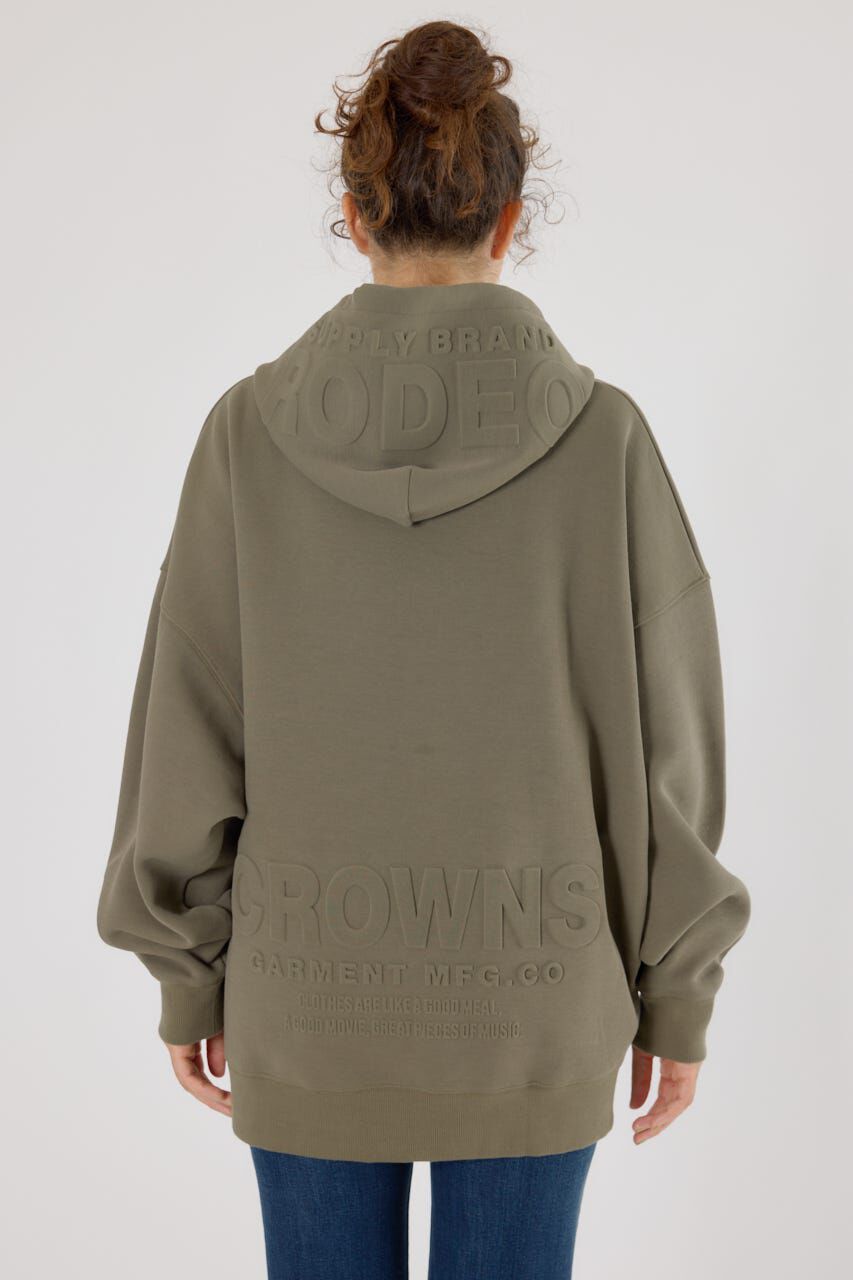RODEO CROWNS「エンボスBIG ZIPパーカー」|パーカー|