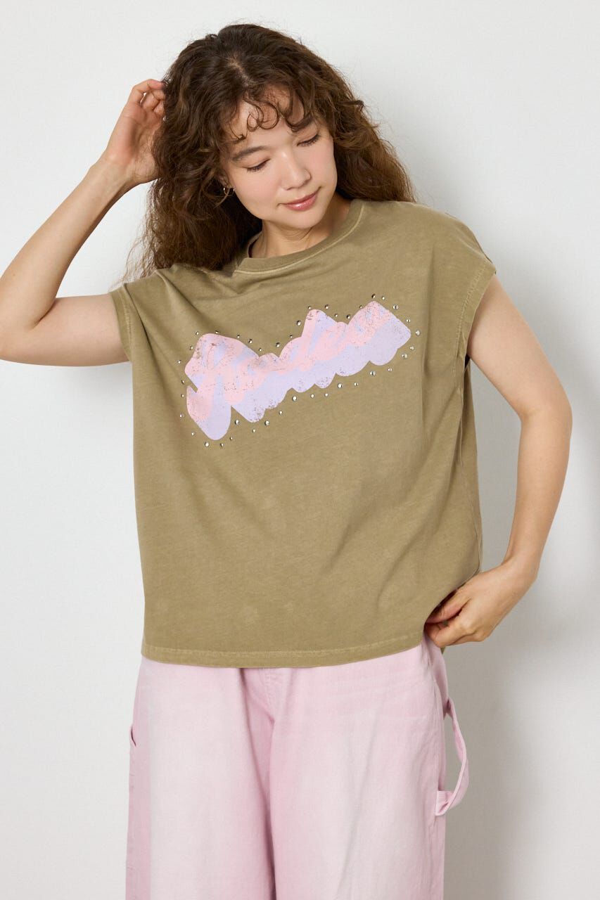 RODEO CROWNS「ロゴスタッズトップス」|Tシャツ・カットソー|