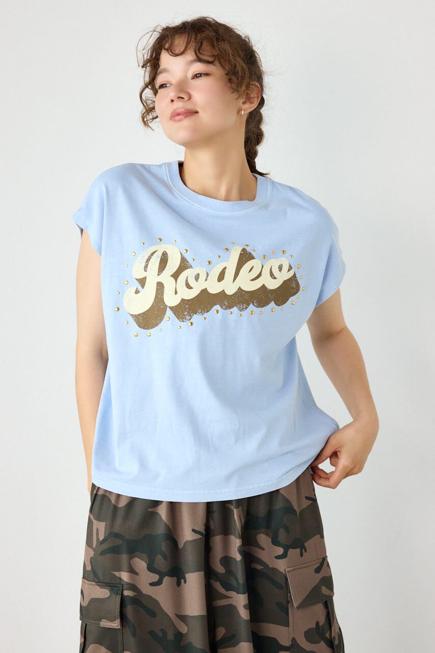 RODEO CROWNS「ロゴスタッズトップス」|Tシャツ・カットソー|BLU