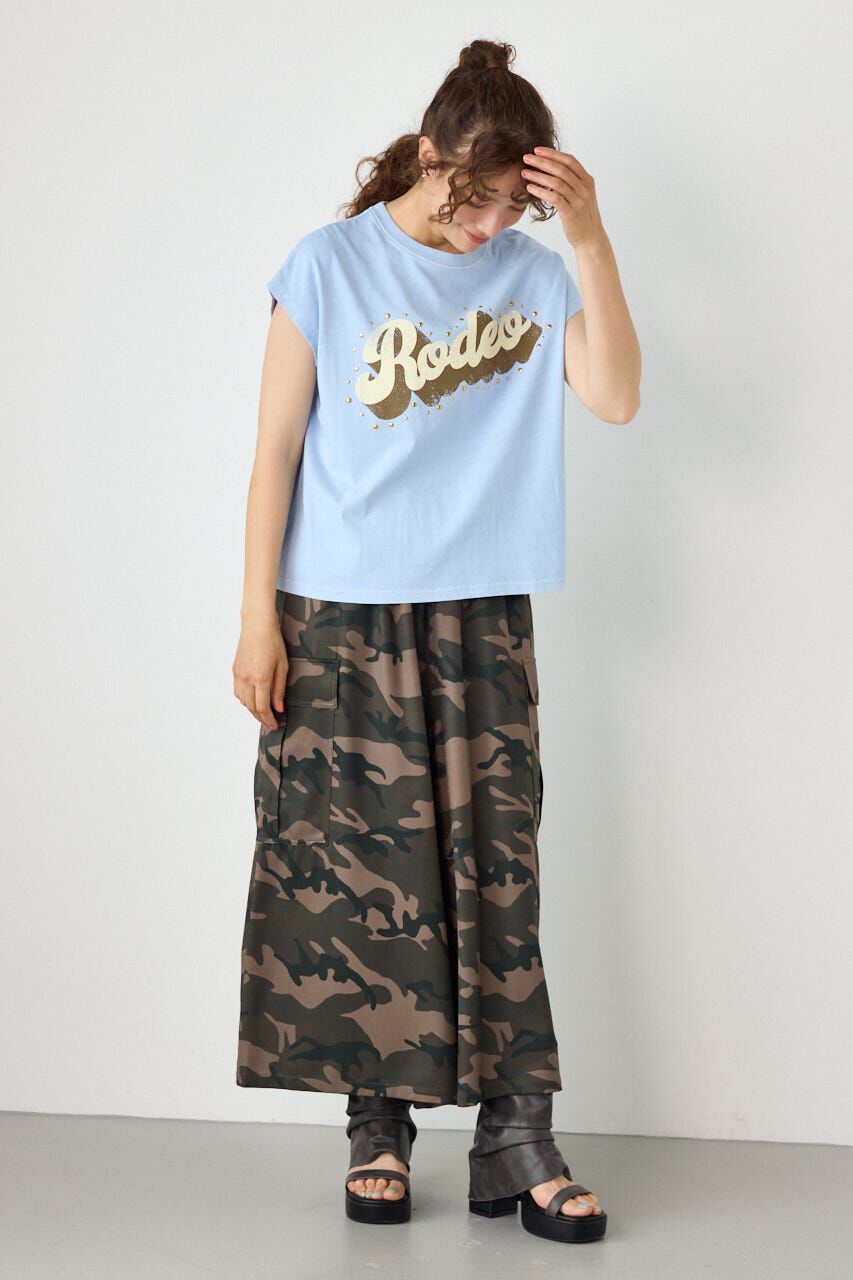 RODEO CROWNS「ロゴスタッズトップス」|Tシャツ・カットソー|