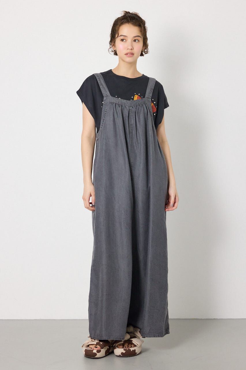 RODEO CROWNS「Thickness DENIMギャザーサロペット」|その他|