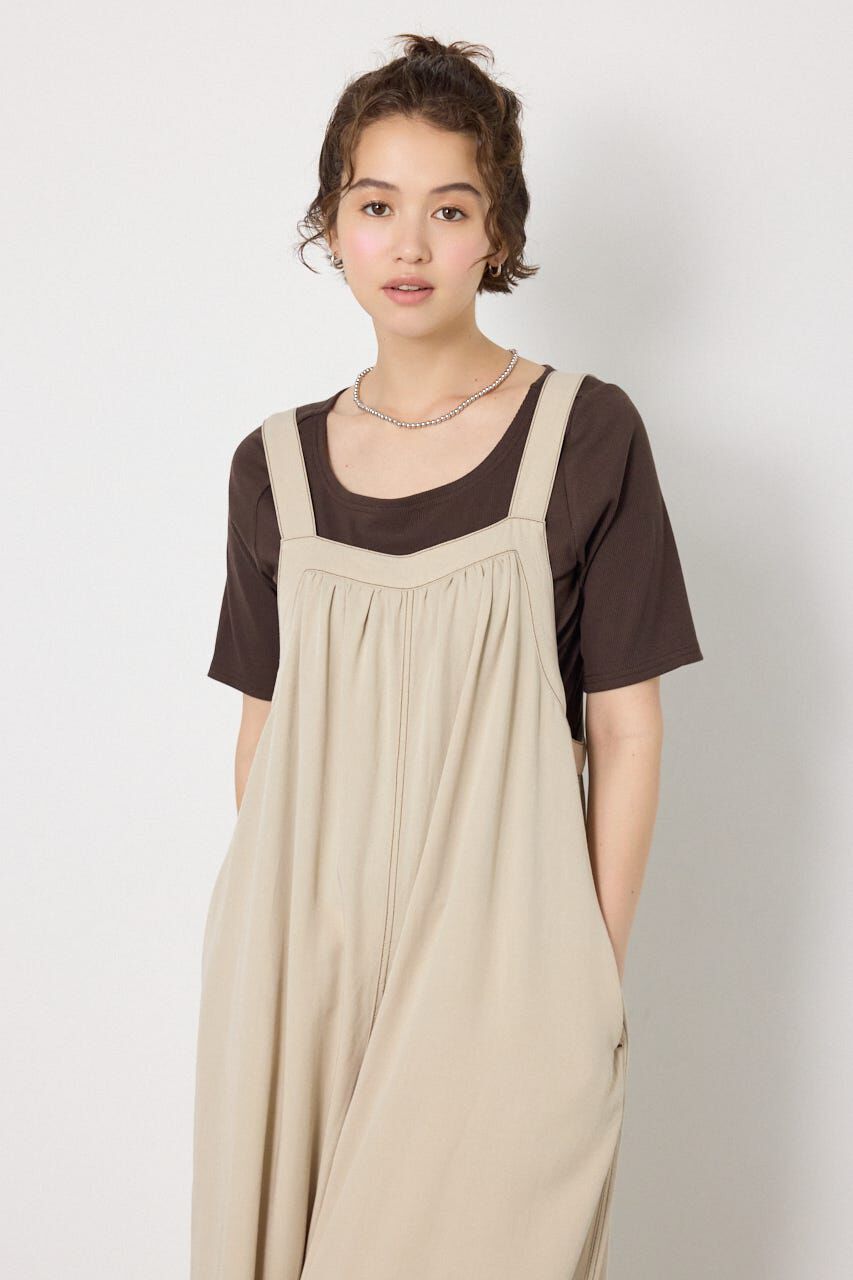 RODEO CROWNS「Thickness DENIMギャザーサロペット」|その他|