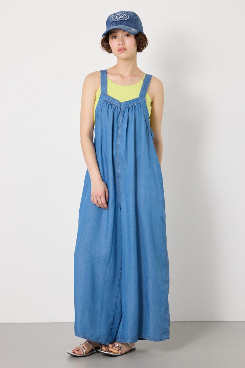 RODEO CROWNS「Thickness DENIMギャザーサロペット」|その他|BLU