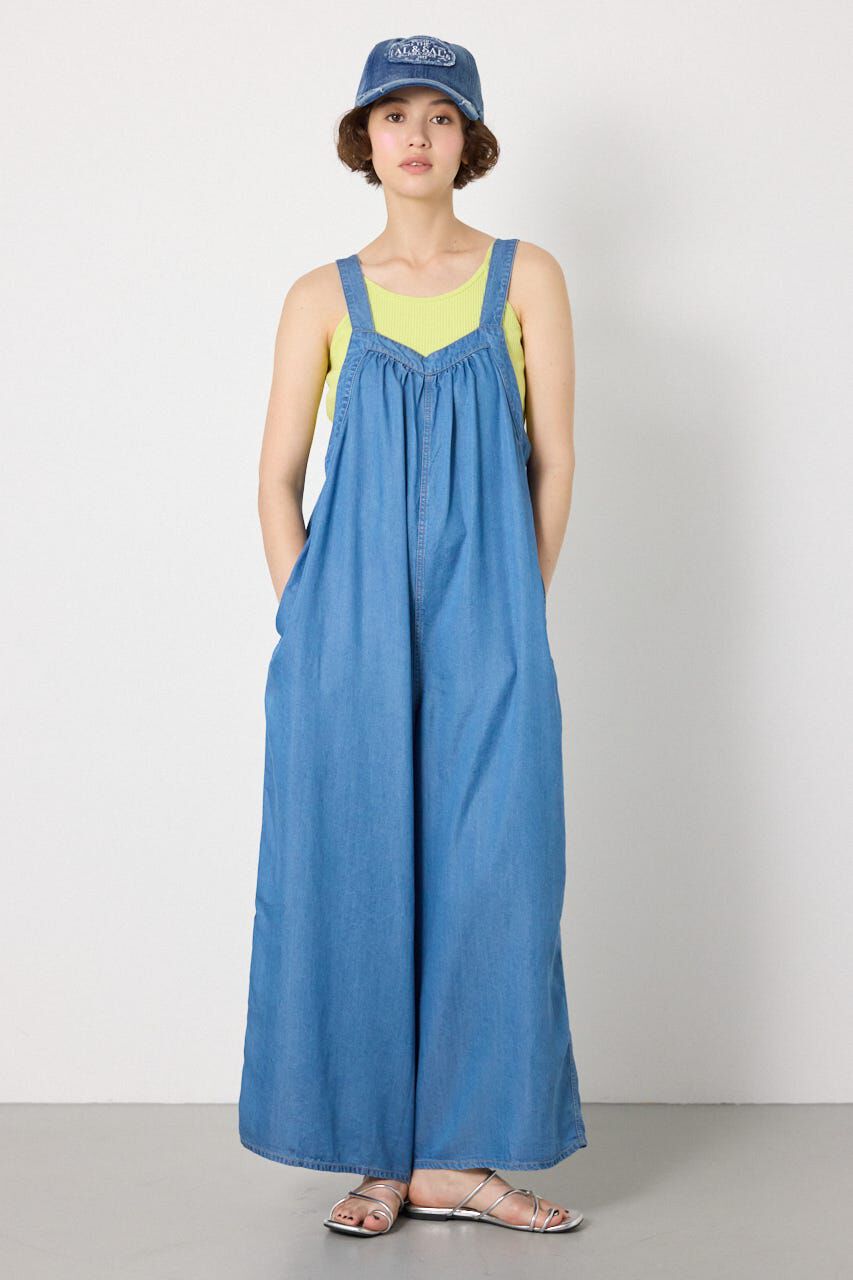 RODEO CROWNS「Thickness DENIMギャザーサロペット」|その他|
