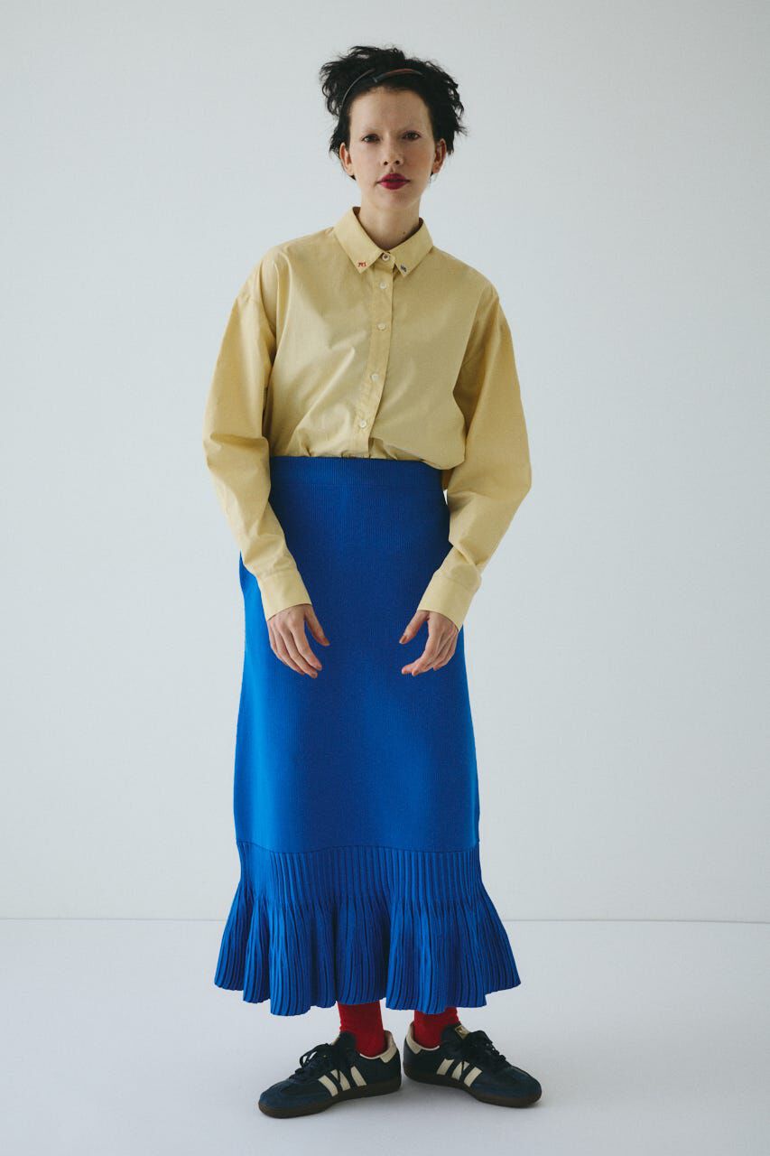 HeRIN.CYE「Pleated hem knit skirt」|スカート|