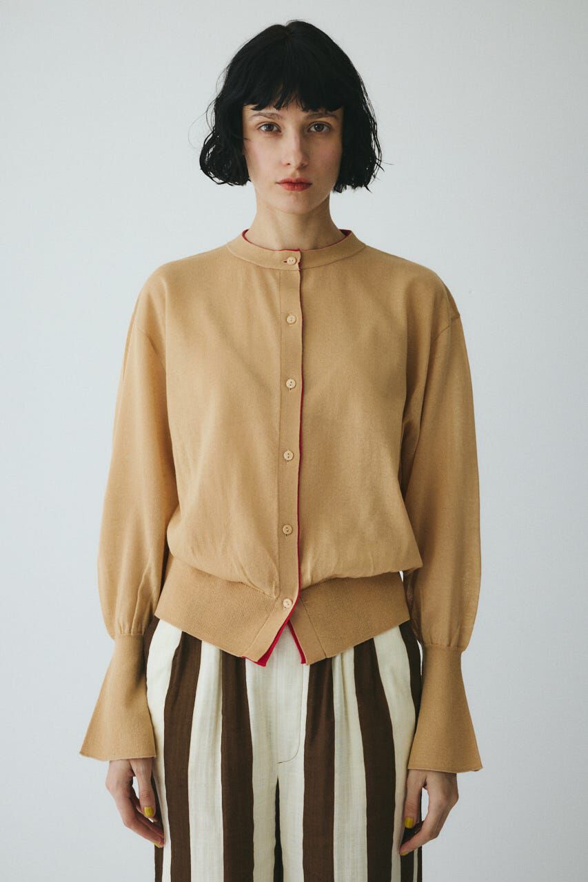 HeRIN.CYE「Double end cardigan」|カーディガン|BEG