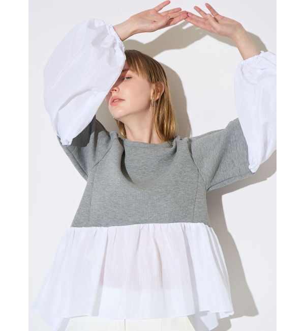 ELENDEEK「TAFFETA PEPLUM CS」|Tシャツ・カットソー|