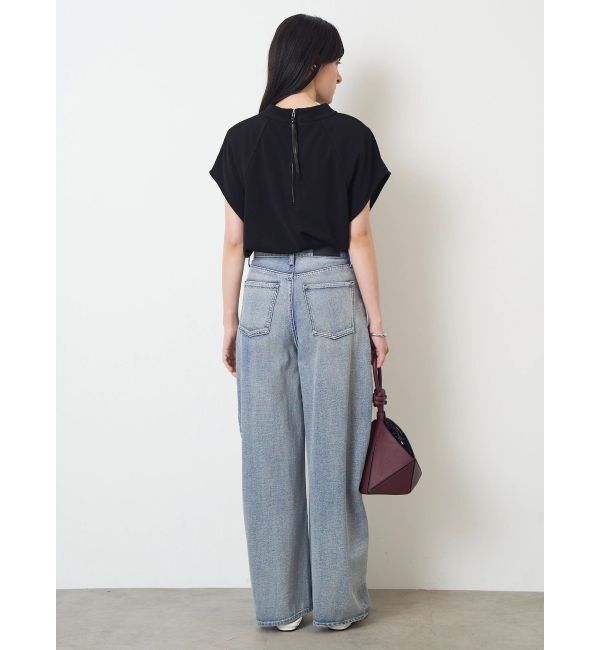 ELENDEEK「PANEL TUK DENIM WIDE PT」|デニム|
