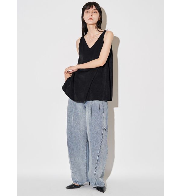 ELENDEEK「PANEL TUK DENIM WIDE PT」|デニム|