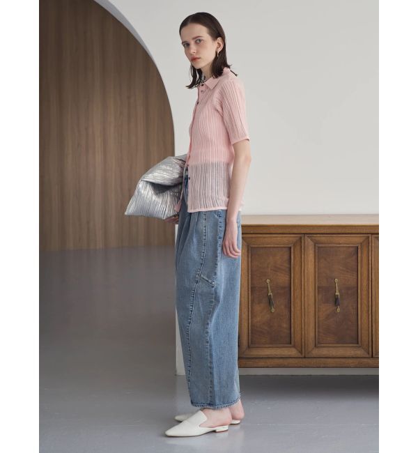 ELENDEEK「PANEL TUK DENIM WIDE PT」|デニム|