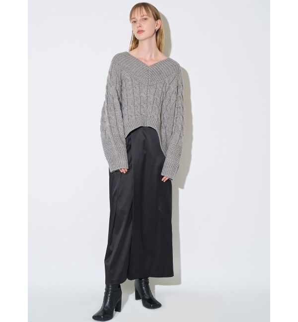 ELENDEEK「CROSS TUCK PENCIL SK」|スカート|