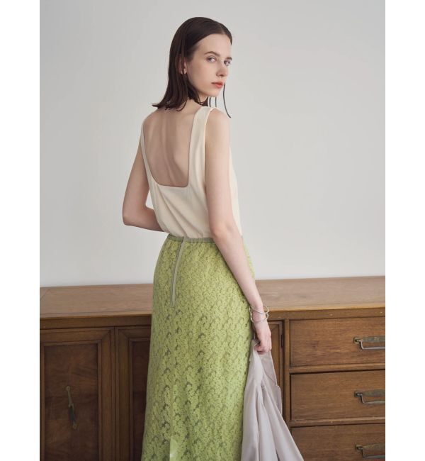 ELENDEEK「FROCKY TULLE PAD TANK」|タンクトップ|