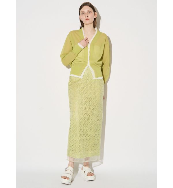 ELENDEEK「EMBROIDERY I-LINE SK」|スカート|