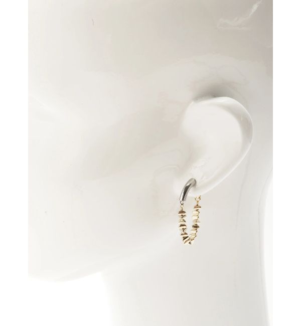 ELENDEEK「METAL BEADS HOOP PIERCE」|ピアス|