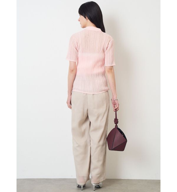 ELENDEEK「SHEER PLEATS KT TOP」|ニット・セーター|