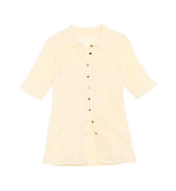 ELENDEEK「SHEER PLEATS KT TOP」|ニット・セーター|
