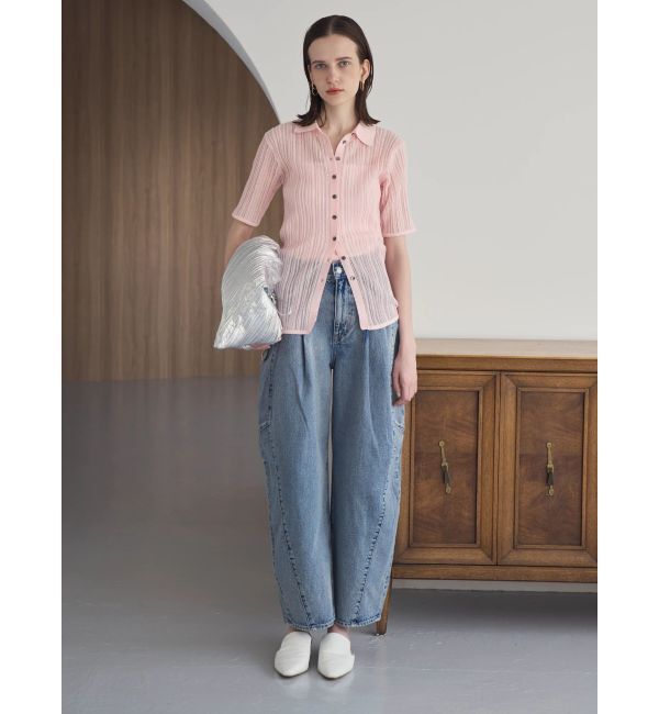 ELENDEEK「SHEER PLEATS KT TOP」|ニット・セーター|